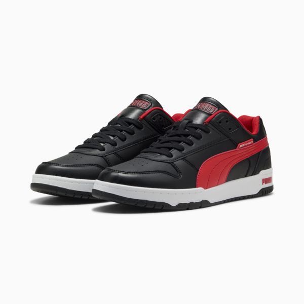 F1 RBD Game Low Sneakers, PUMA Black-Pop Red, large-MEX