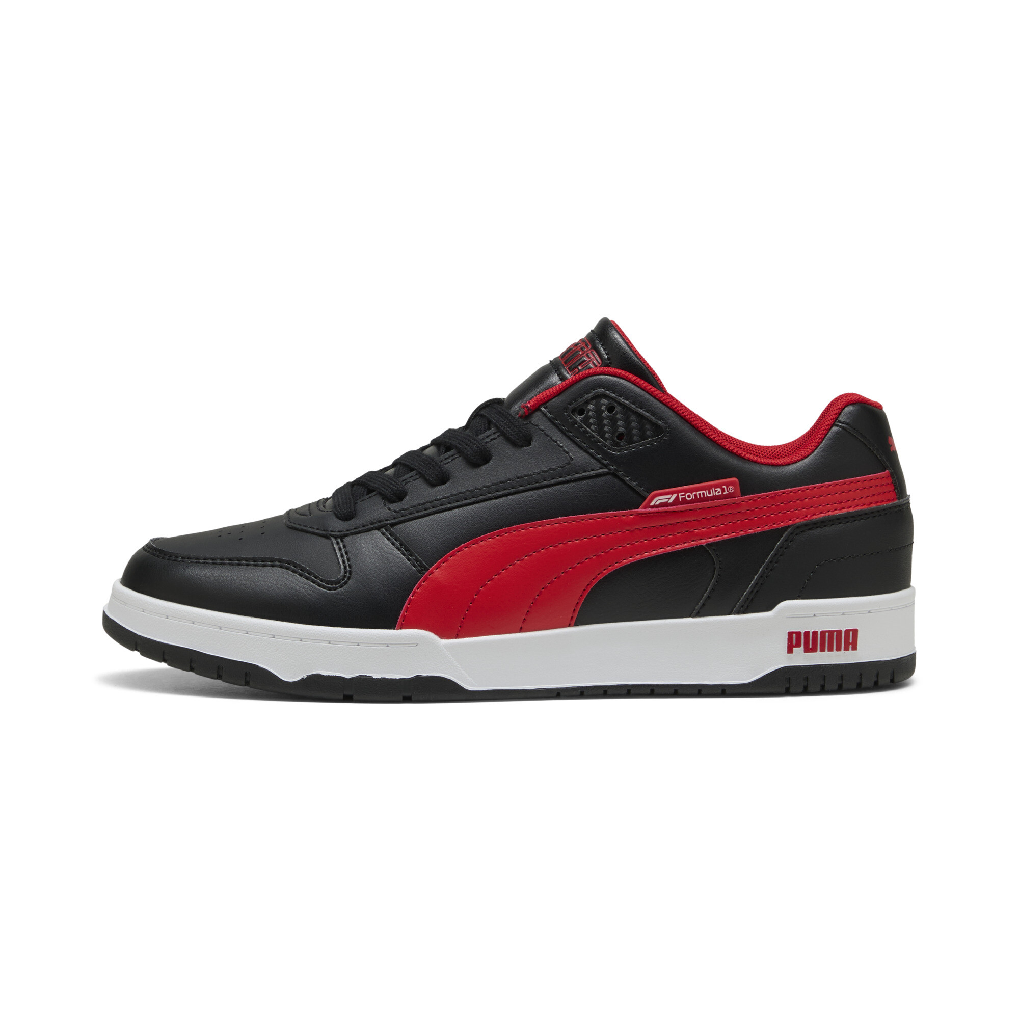 Puma F1® RBD Game Sneakers mit niedrigem Profil Schuhe | Mit Plain | Black/Pop Red | Größe: 39