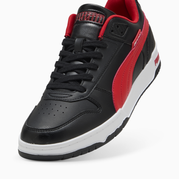 F1 RBD Game Low Sneakers, PUMA Black-Pop Red, large-MEX