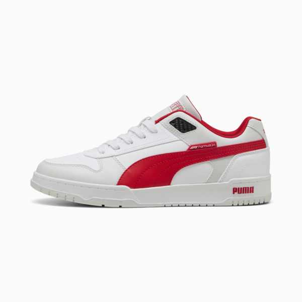 F1® RBD Game Low Sneakers, PUMA White-Pop Red, large-ZAF