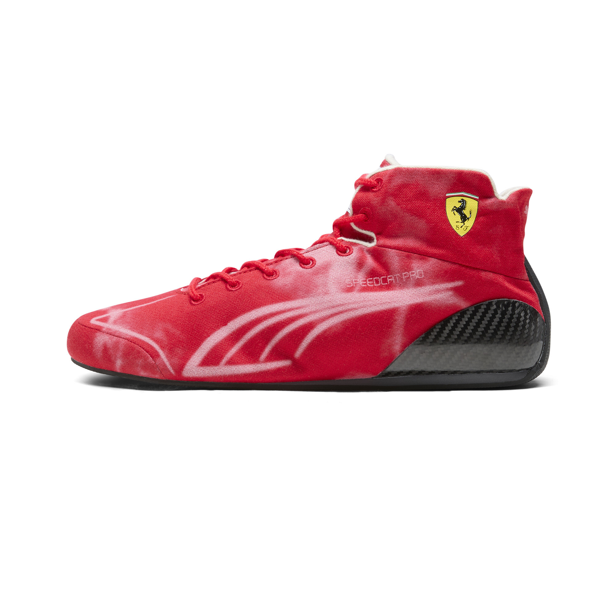 Puma Scuderia Ferrari Speedcat Pro Desert Motorsportschuhe Herren | Mit Plain | Rosso Corsa/Ash Gray | Größe: 44