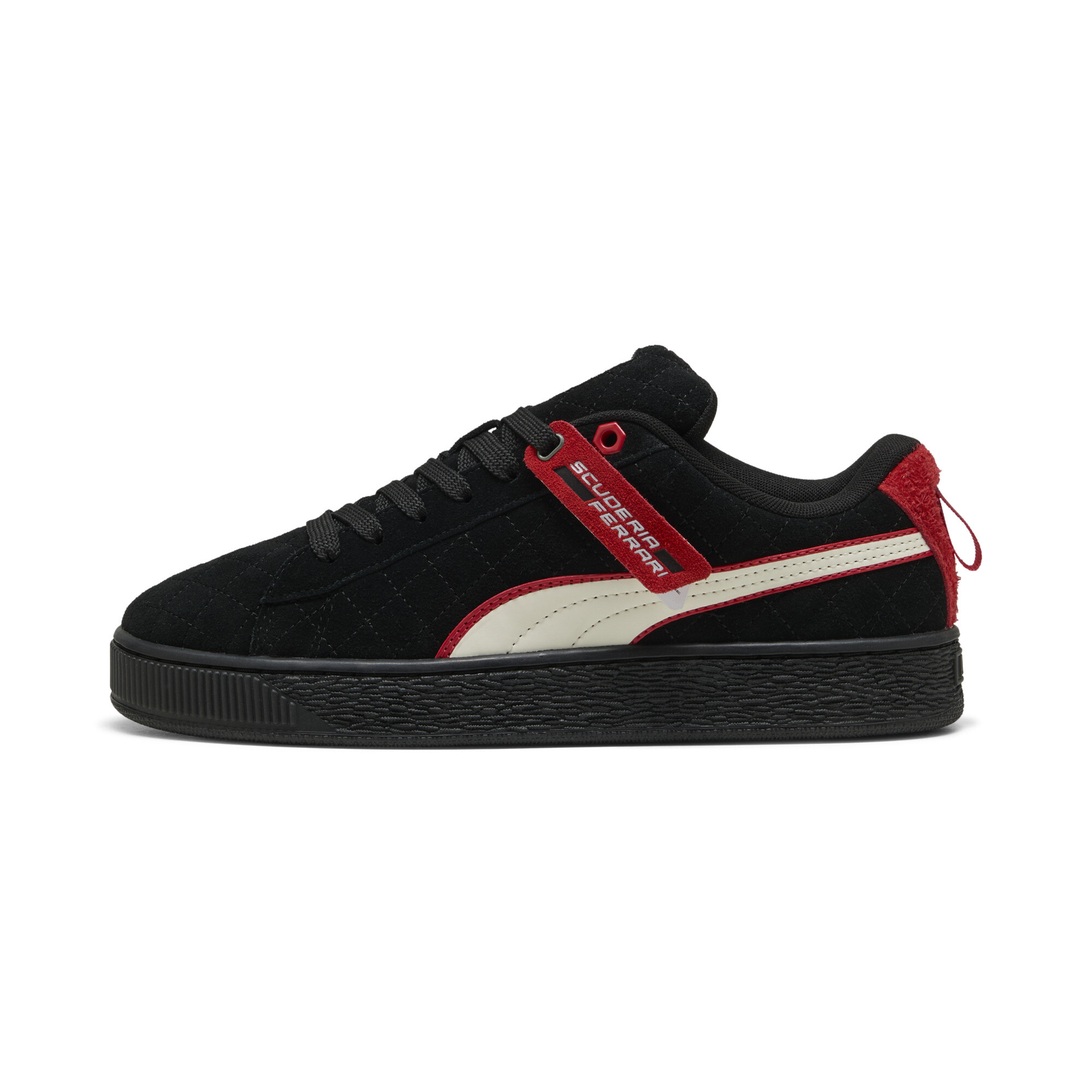 Puma Scuderia Ferrari HP Race Suede XL Hero Sneakers Schuhe | Mit Plain | Black/Warm White | Größe: 46