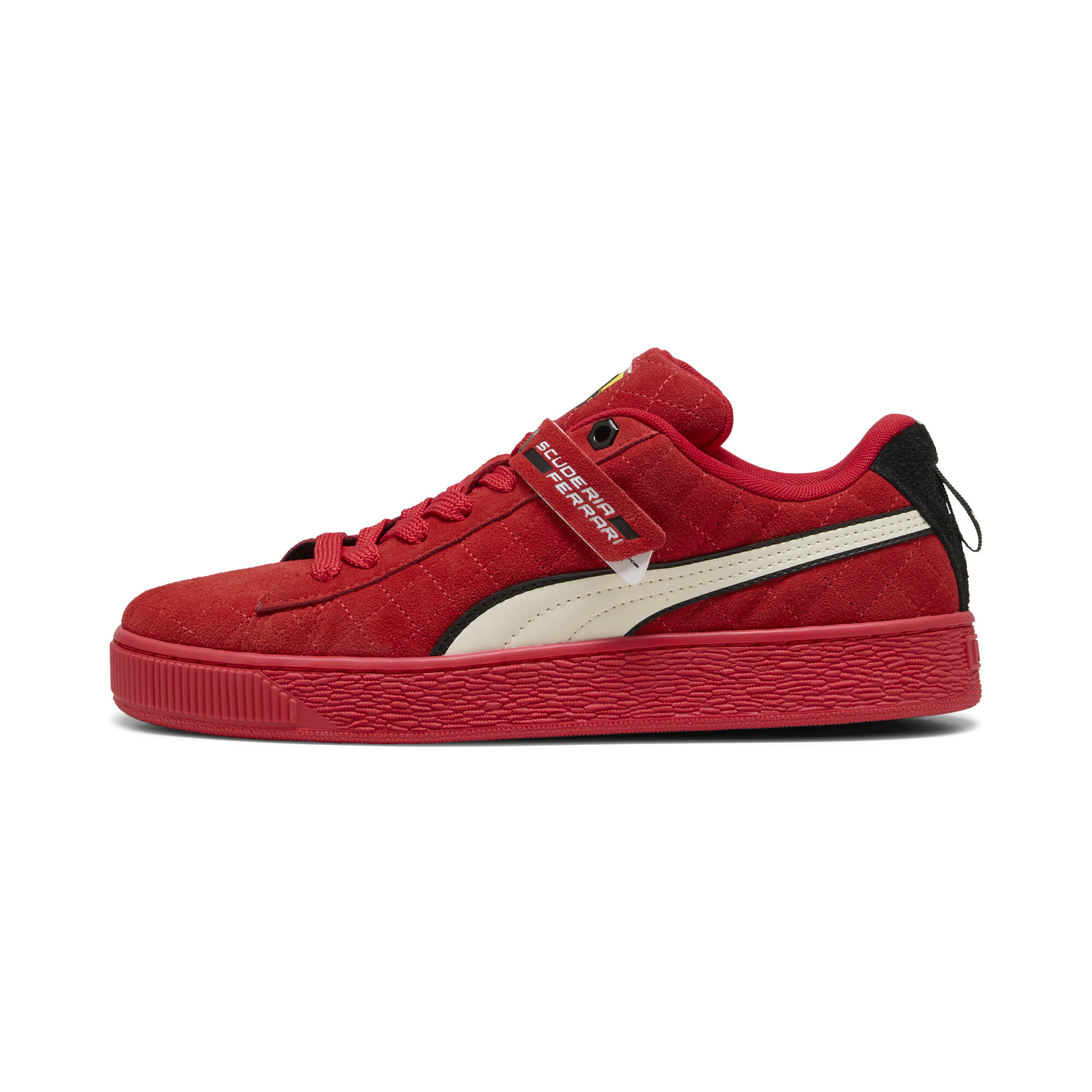 Puma Scuderia Ferrari HP Race Suede XL Hero Sneakers Schuhe | Mit Plain | Rosso Corsa/Warm White | Größe: 41