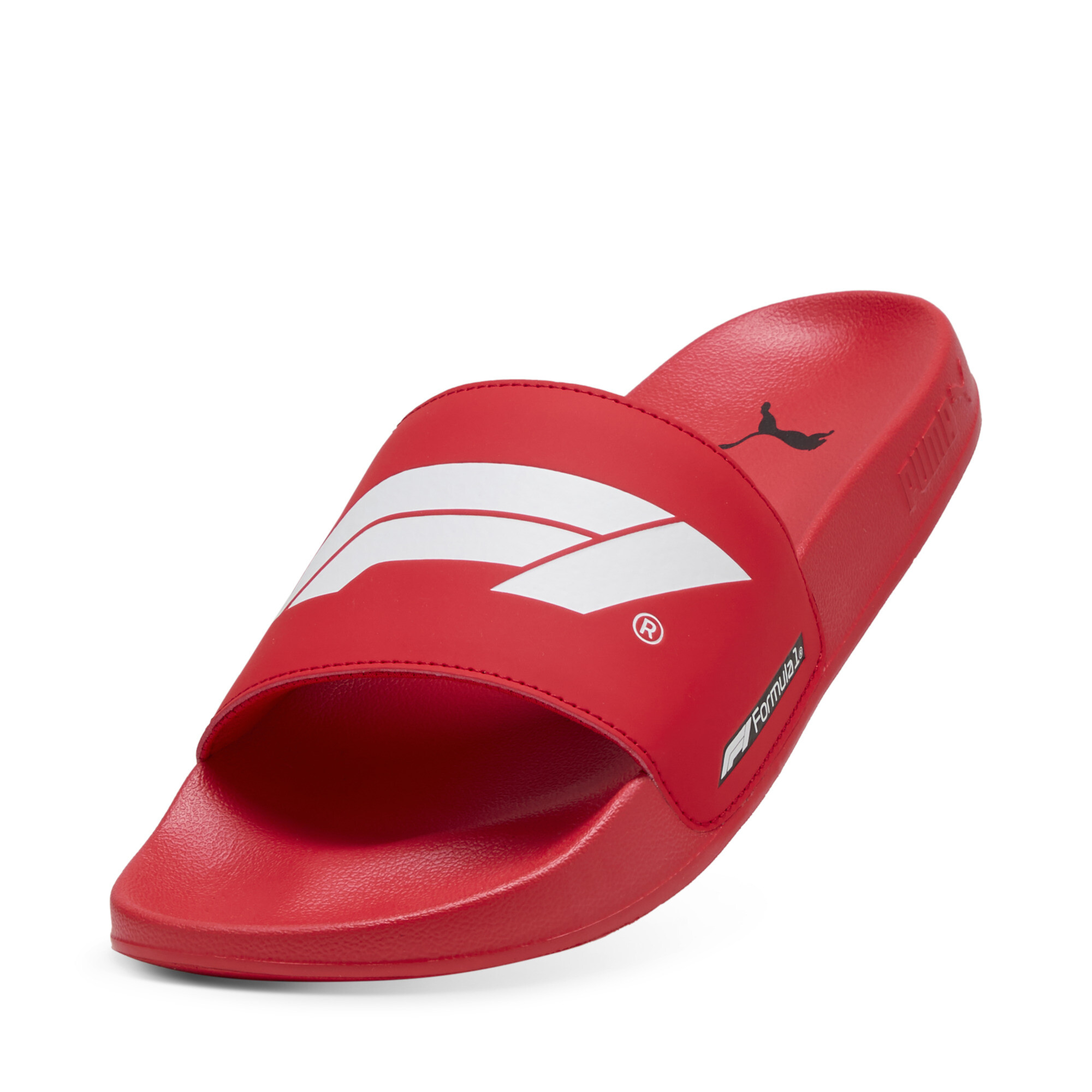 PUMA Formula 1Â® Leadcat 2.0-badslippers met logo, Rood/Wit, Maat 39 thumbnail 3