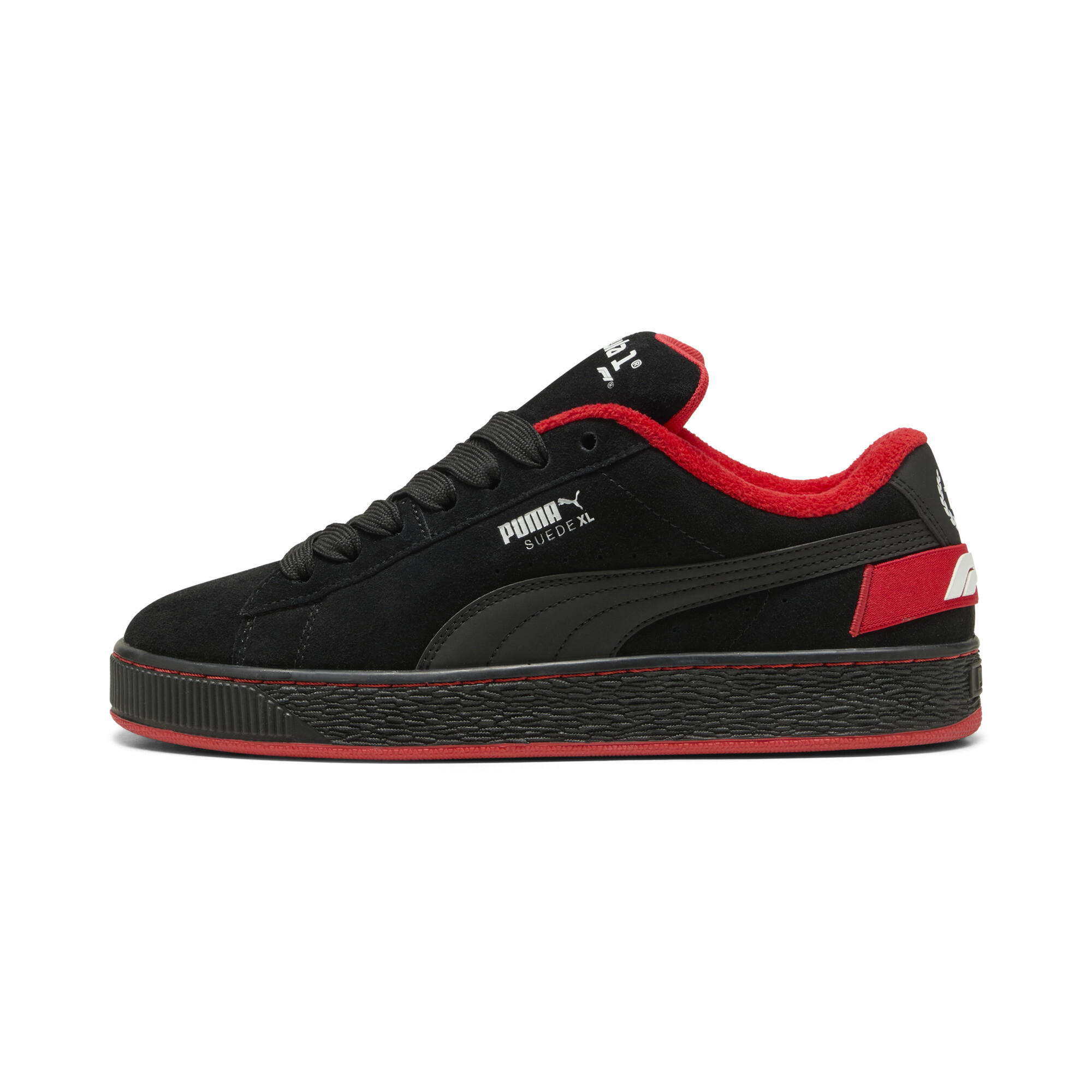PUMA F1 Suede XL 75 YRS Unisex Shoes in Black/Pop Red - 308894_01