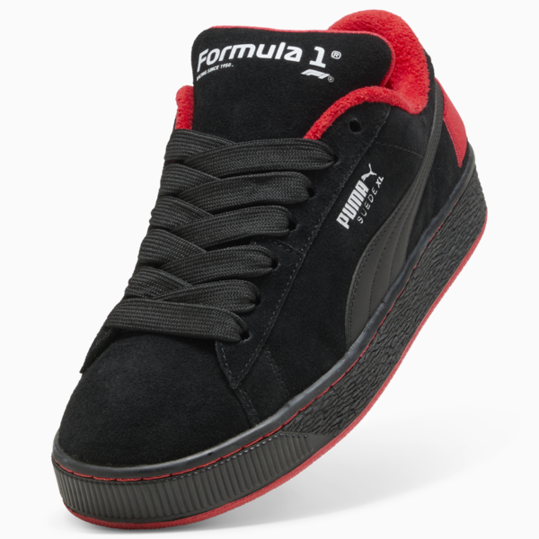 F1® 75 Yrs Suede XL Sneakers Unisex, PUMA Black-Pop Red, large-ZAF