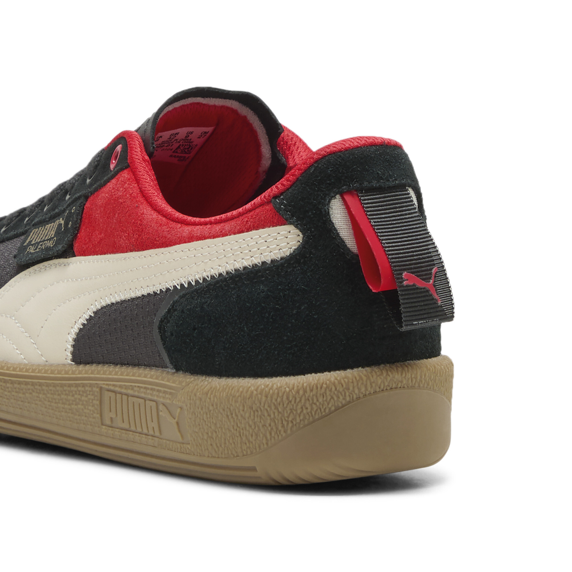 PUMA Scuderia Ferrari Palermo uniseks sneakers, Zwart, Maat 40 thumbnail 5