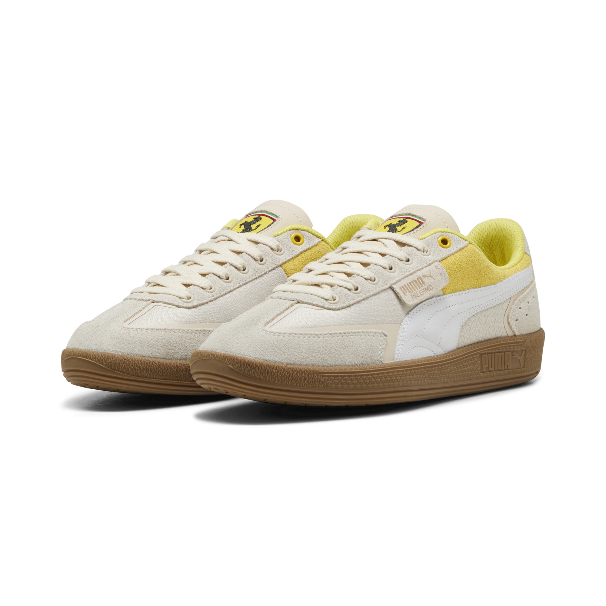 PUMA Scuderia Ferrari Palermo uniseks sneakers, Geel, Maat 42,5 thumbnail 6
