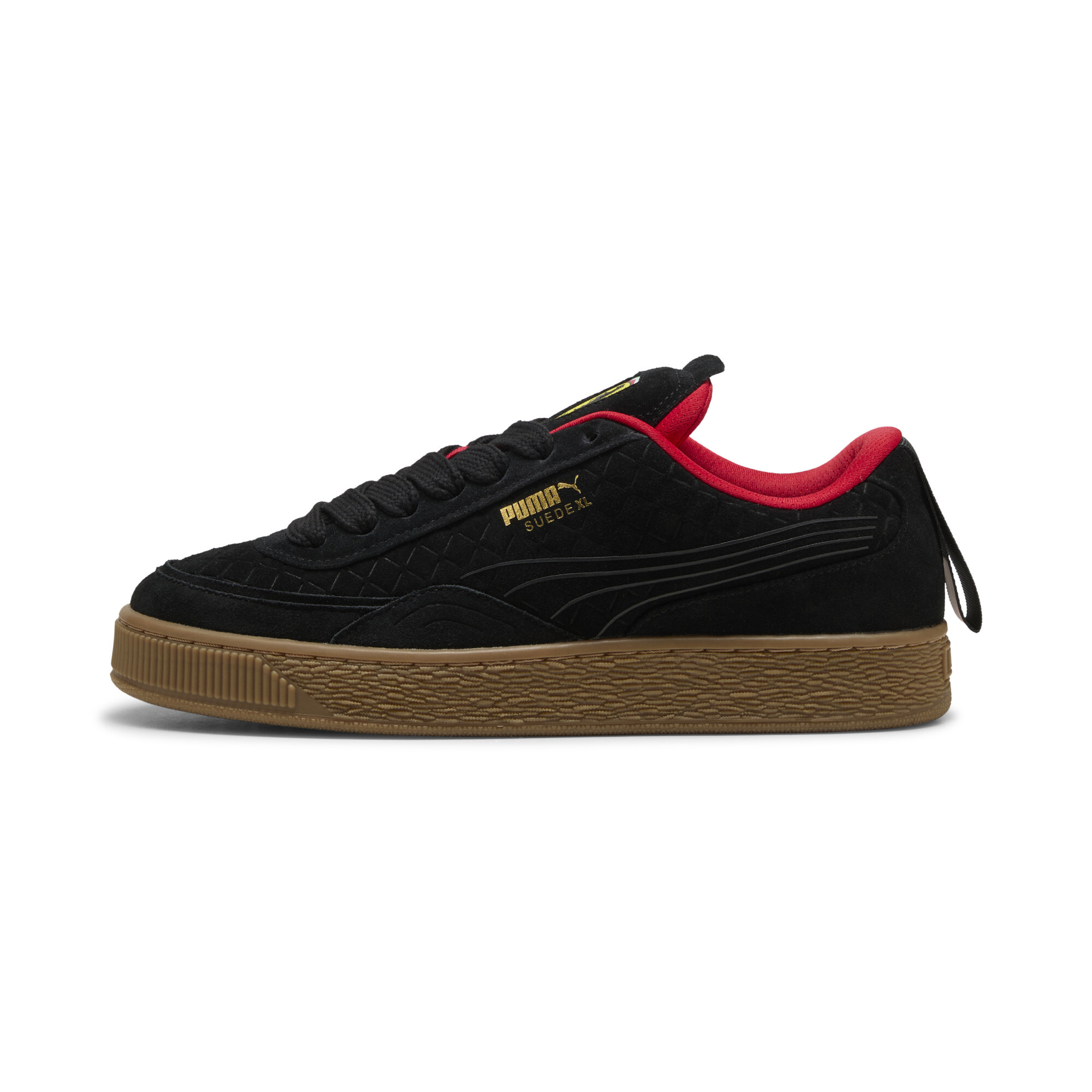 Puma Scuderia Ferrari Suede XL Sneakers Unisex Schuhe | Mit Plain | Black/Rosso Corsa | Größe: 45