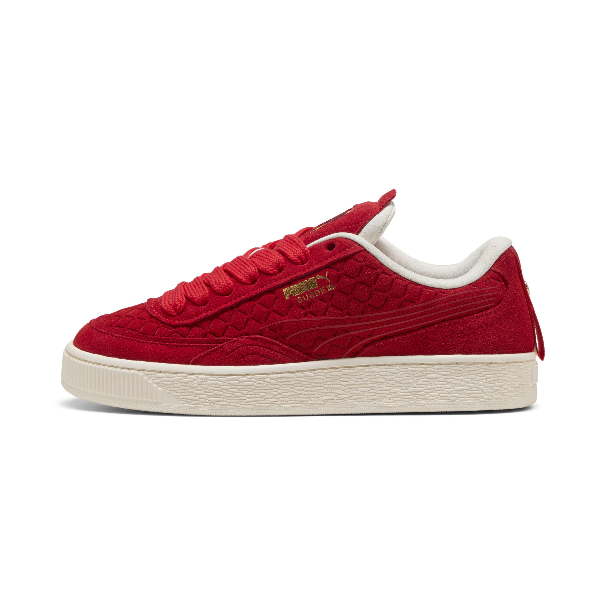 Puma Scuderia Ferrari Suede XL Sneakers Unisex Schuhe | Mit Colorful | Rosso Corsa/Warm White | Größe: 46