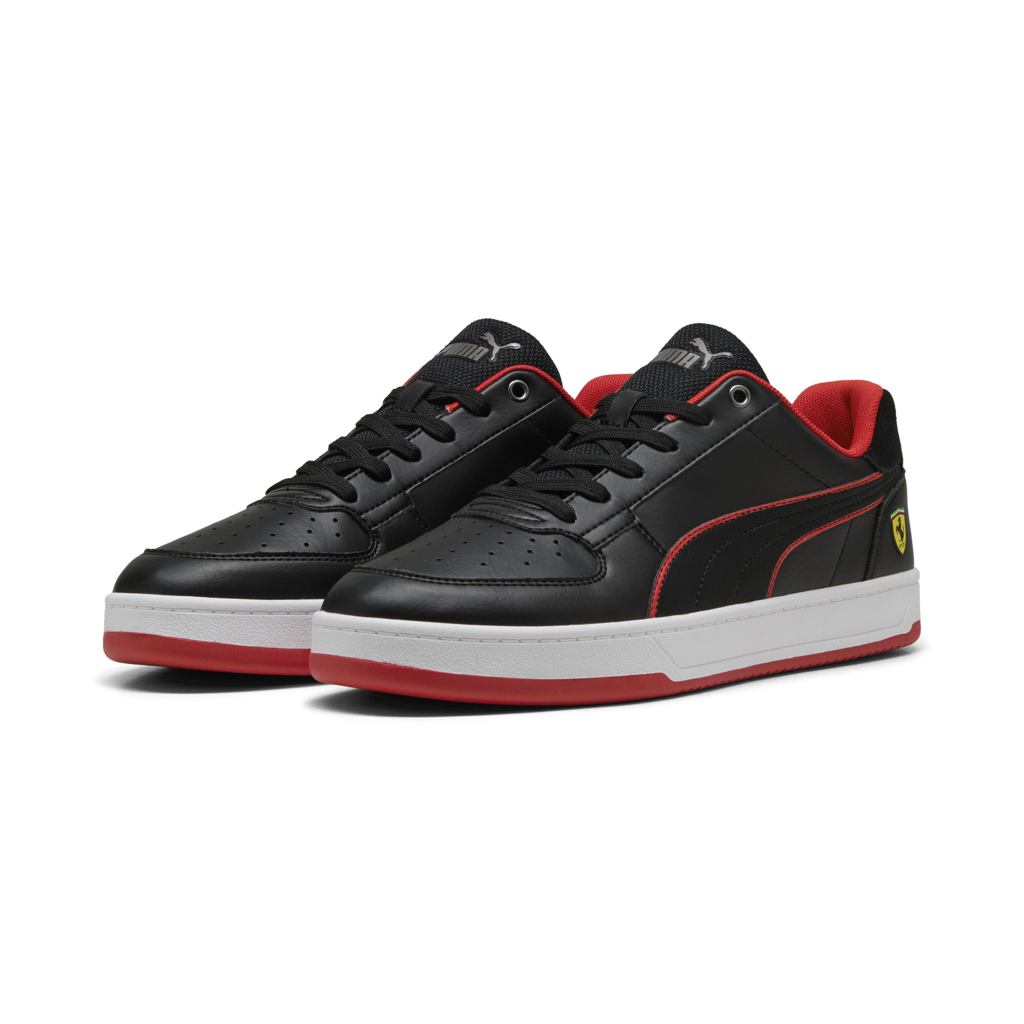PUMA Scuderia Ferrari Caven 2.0 uniseks sneakers, Zwart/Rood, Maat 45 thumbnail 6