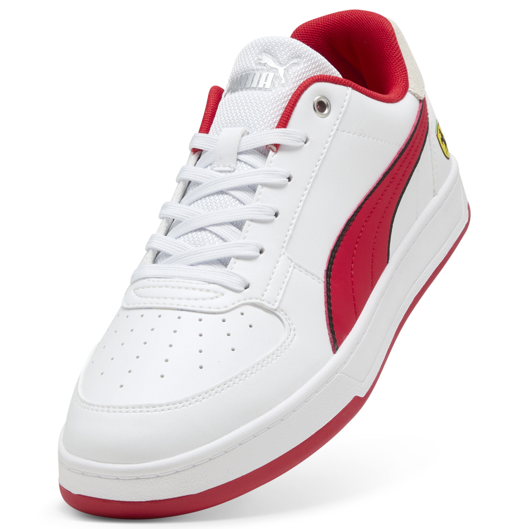 PUMA Scuderia Ferrari Caven 2.0 uniseks sneakers, Rood/Wit, Maat 46 thumbnail 2