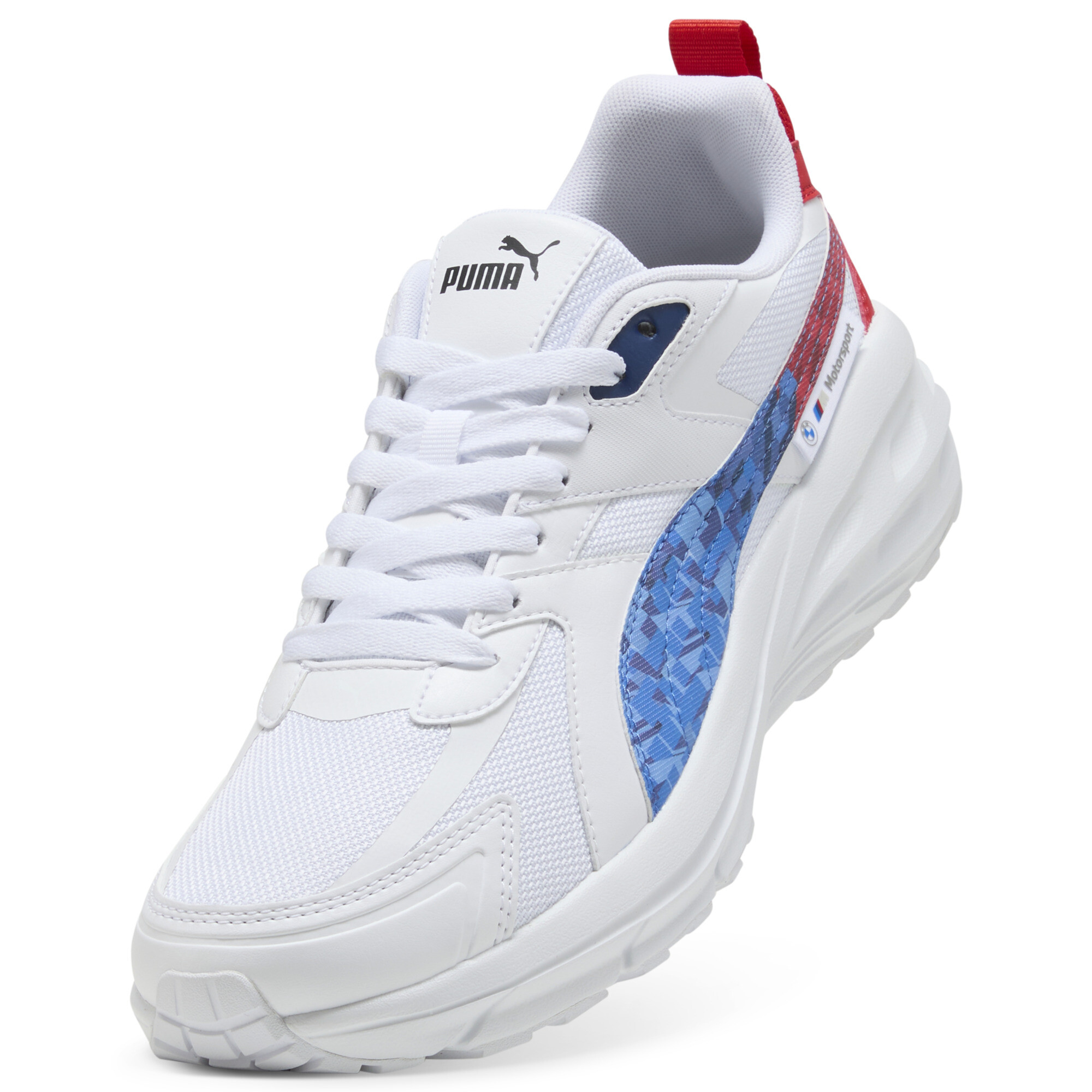 PUMA BMW M Motorsport Hypnotic LS unisex sneakers, Rood/Wit, Maat 38 thumbnail 2