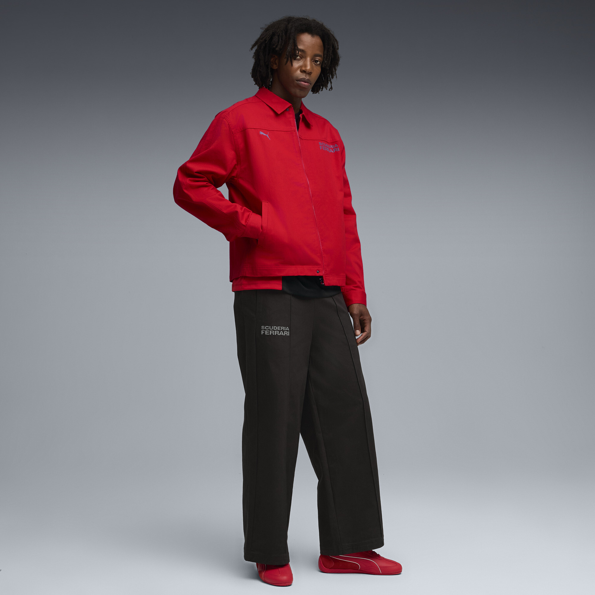 PUMA Scuderia Ferrari HP Speedcat sneakers Uniseks, Zwart/Rood, Maat 42 thumbnail 7