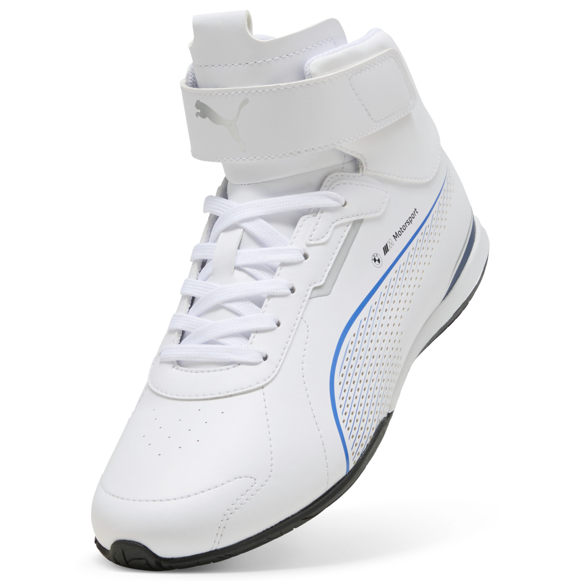 PUMA BMW M Motorsport Neo Cat 3.0 Mid uniseks sneakers, Wit, Maat 46 thumbnail 2