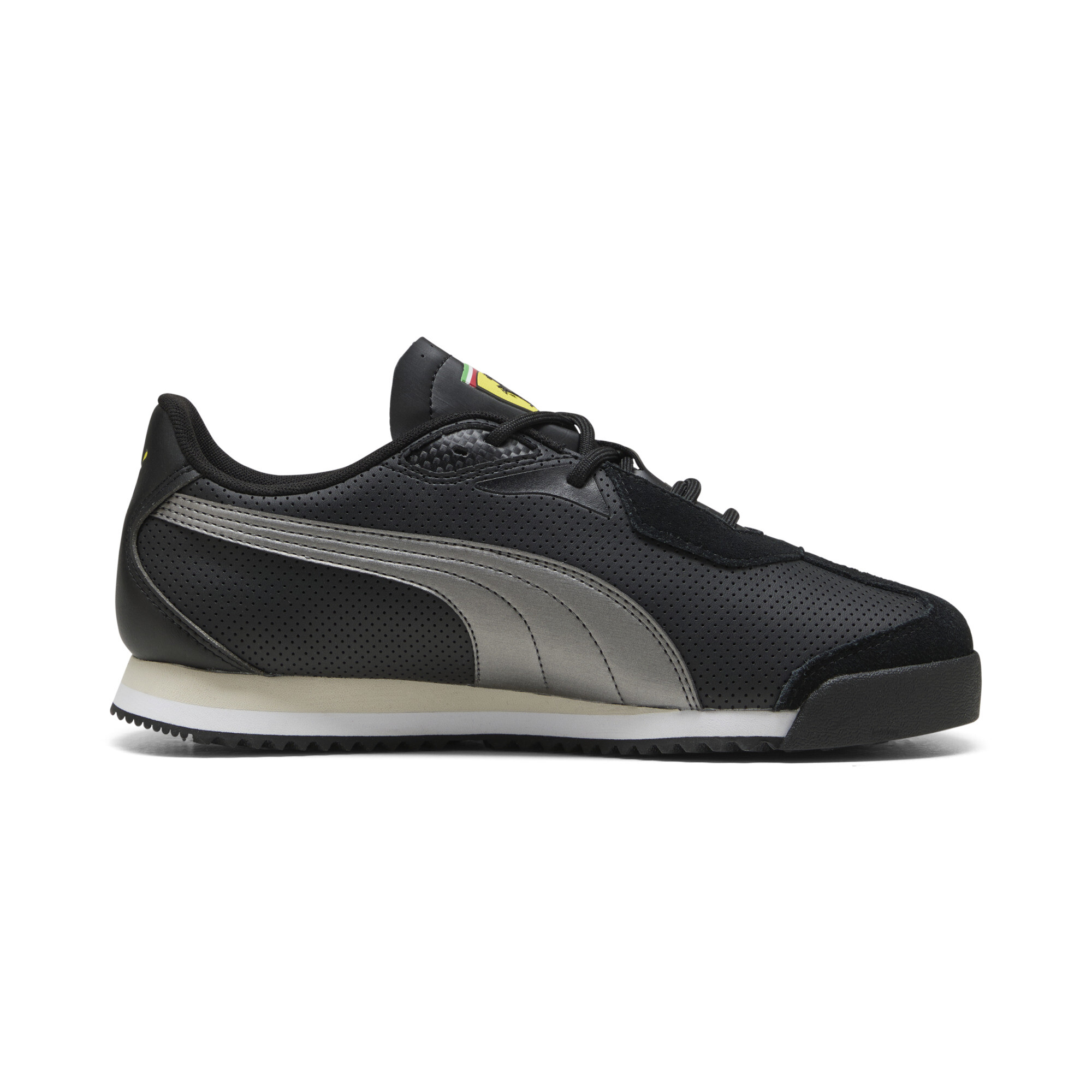 PUMA Scuderia Ferrari Roma uniseks sneakers, Zwart/Zilver, Maat 48 thumbnail 3