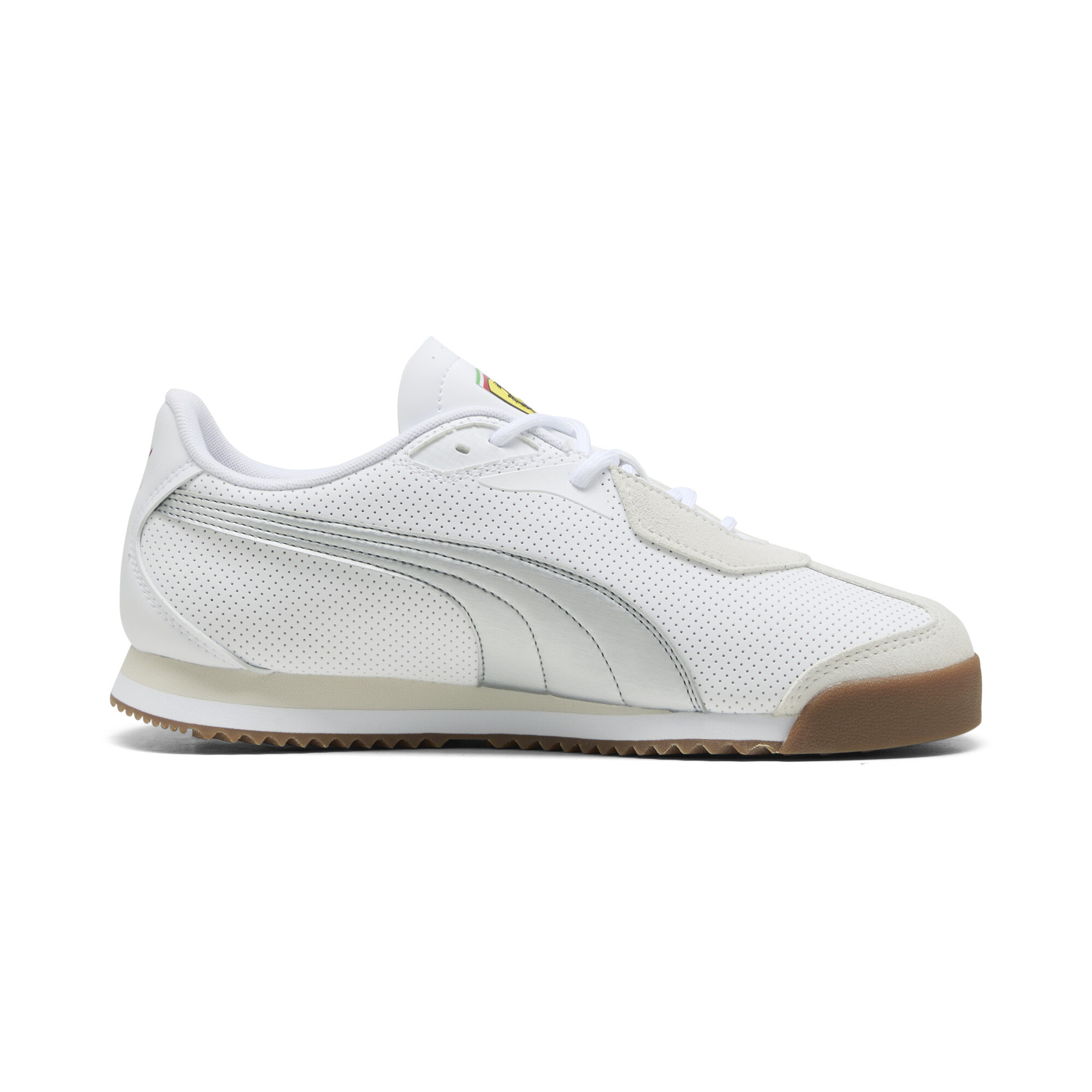 PUMA Scuderia Ferrari Roma uniseks sneakers, Wit/Zilver, Maat 37,5 thumbnail 3