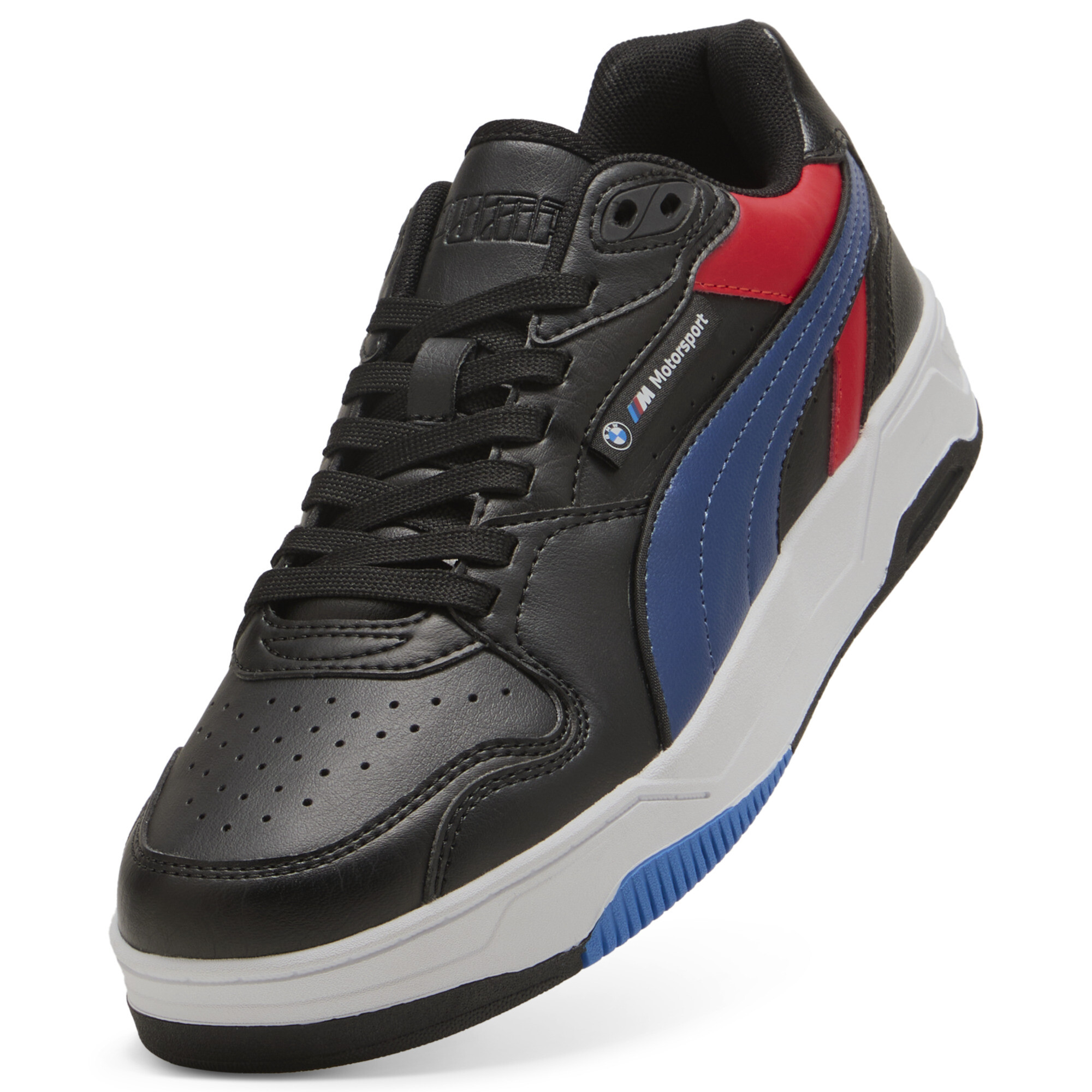 PUMA BMW M Motorsport RBD Break lage uniseks sneakers, Blauw/Zwart, Maat 44 thumbnail 2