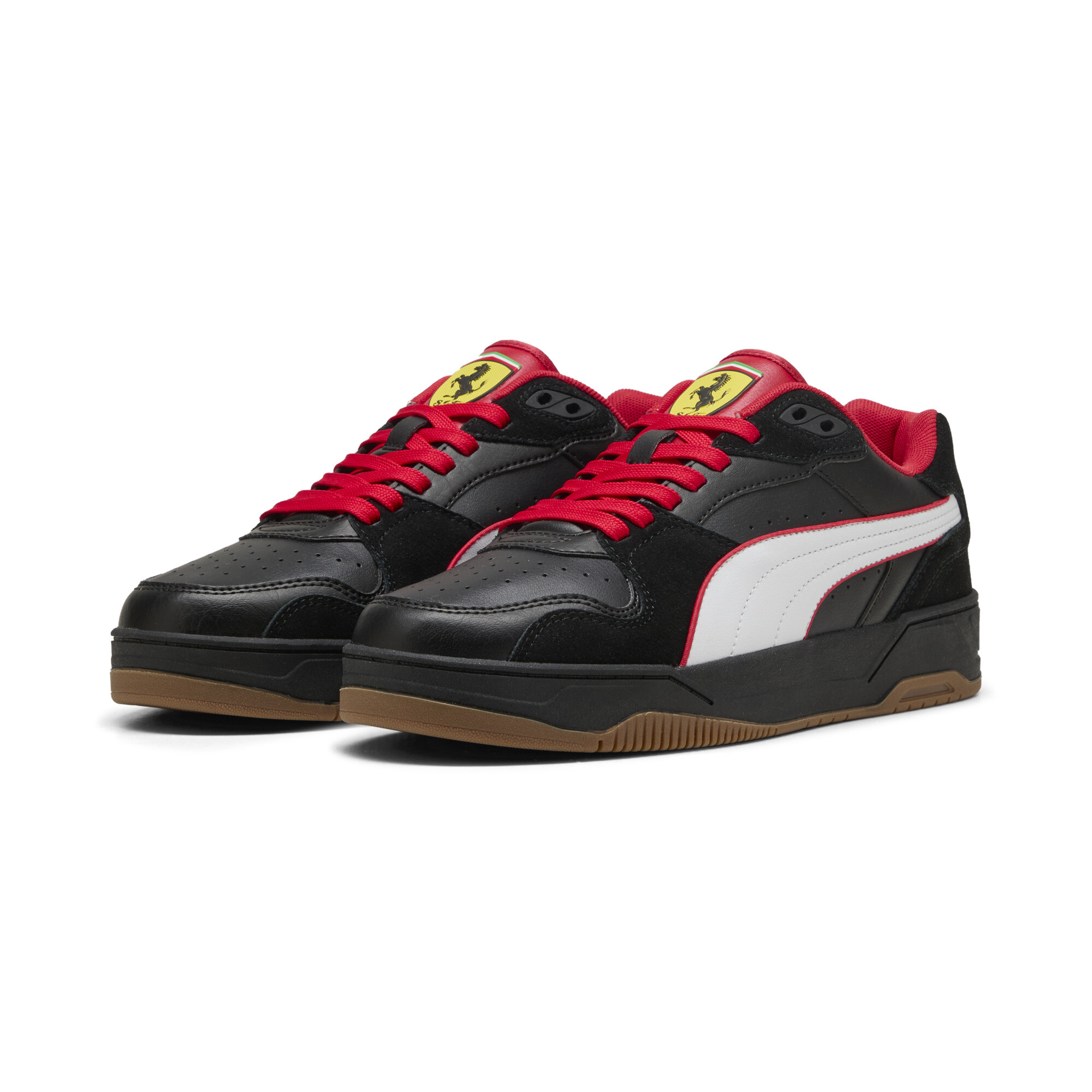 PUMA Scuderia Ferrari RBD Break lage uniseks sneakers, Zwart/Wit, Maat 42 thumbnail 6
