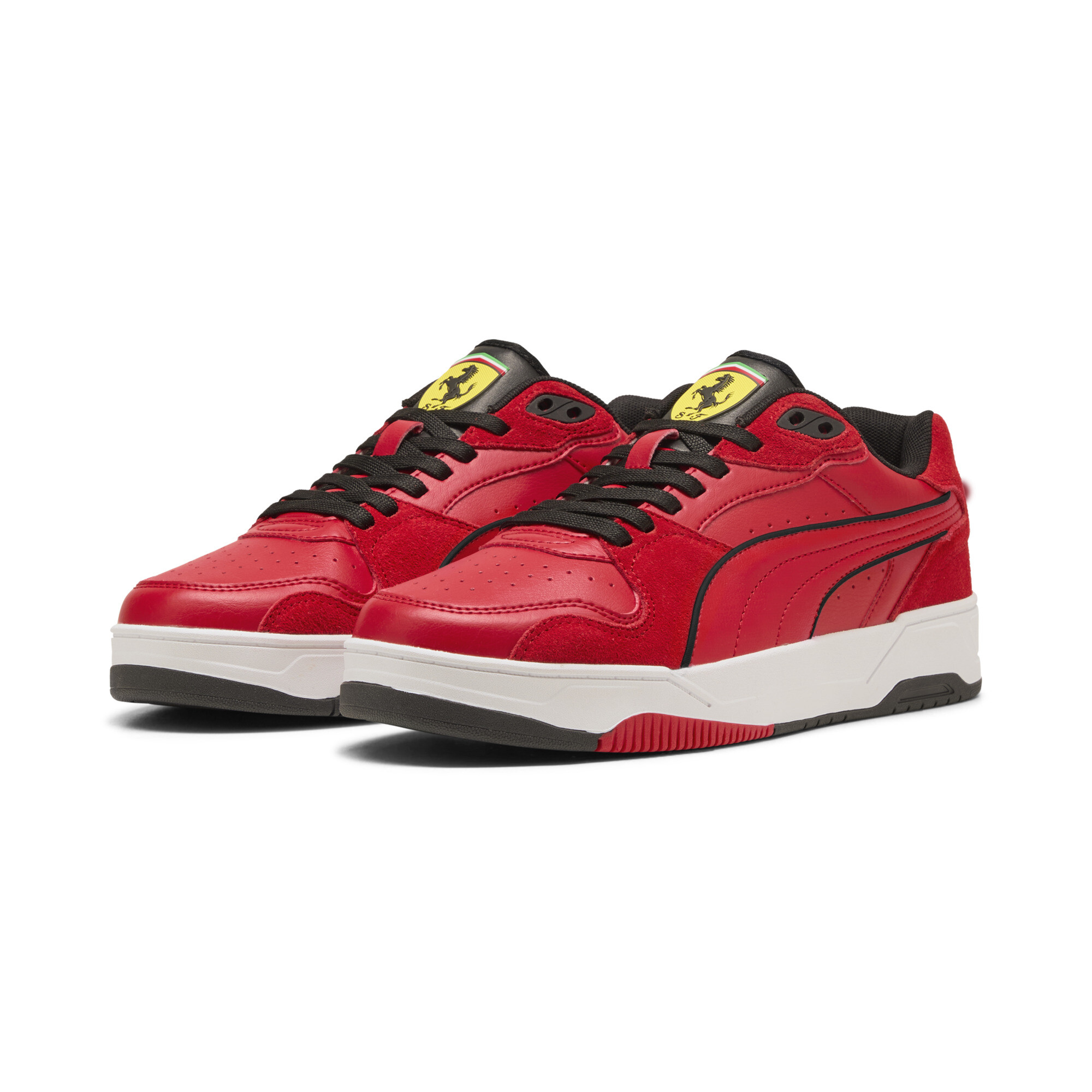 PUMA Scuderia Ferrari RBD Break lage uniseks sneakers, Zwart/Rood, Maat 38,5 thumbnail 6