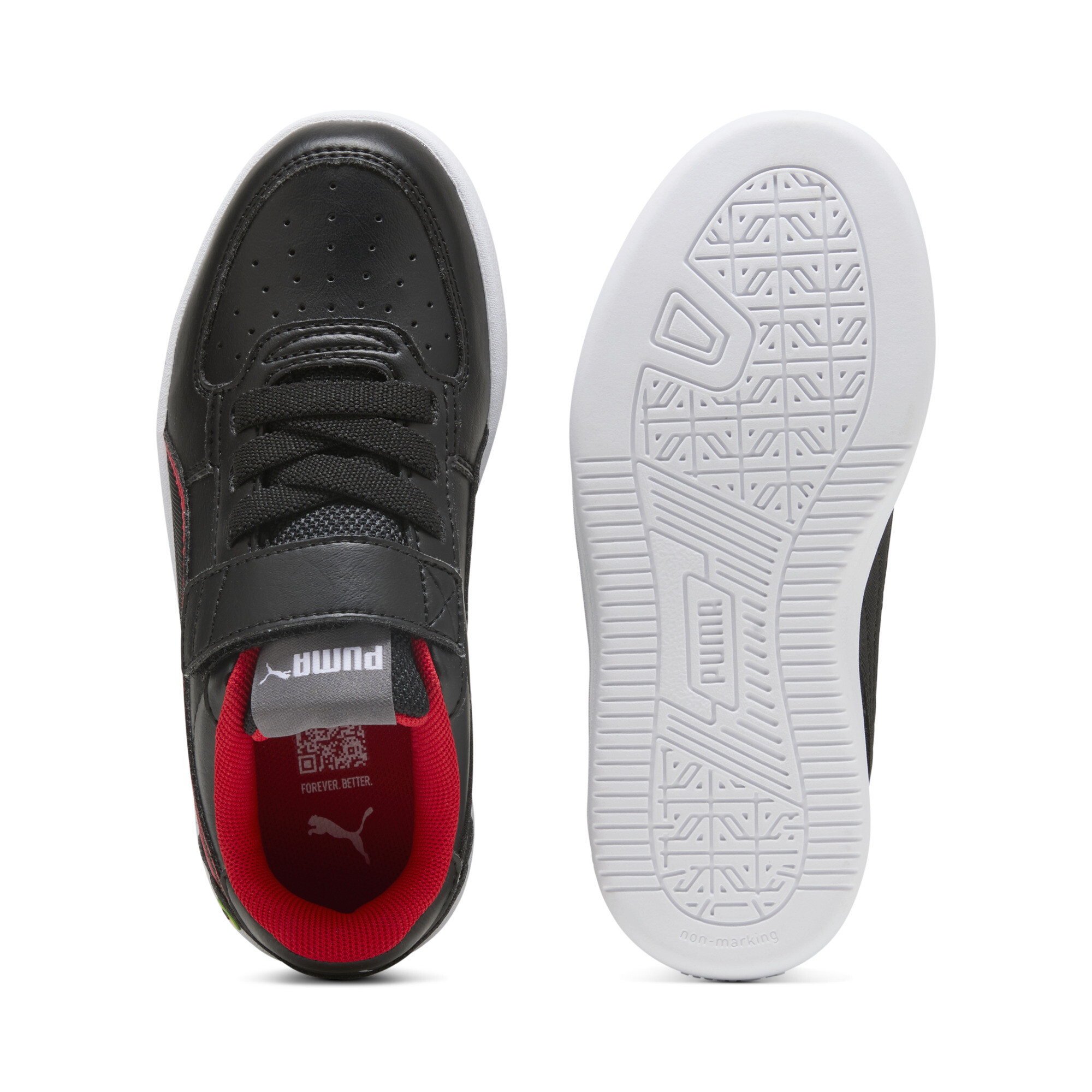 PUMA Scuderia Ferrari Caven 2.0 sneakers, Zwart/Rood, Maat 31 thumbnail 4