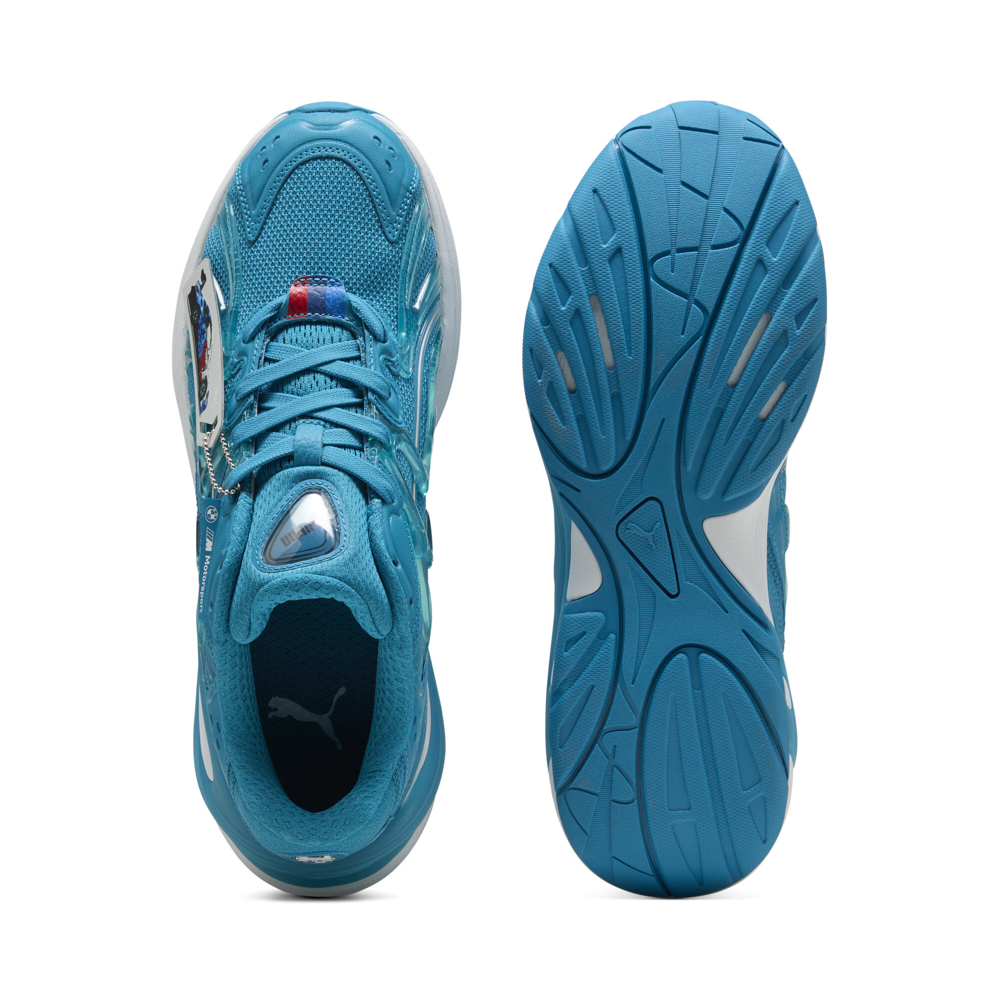 PUMA BMW M Motorsport Inverse uniseks sneakers, Blauw/Wit, Maat 37,5 thumbnail 4