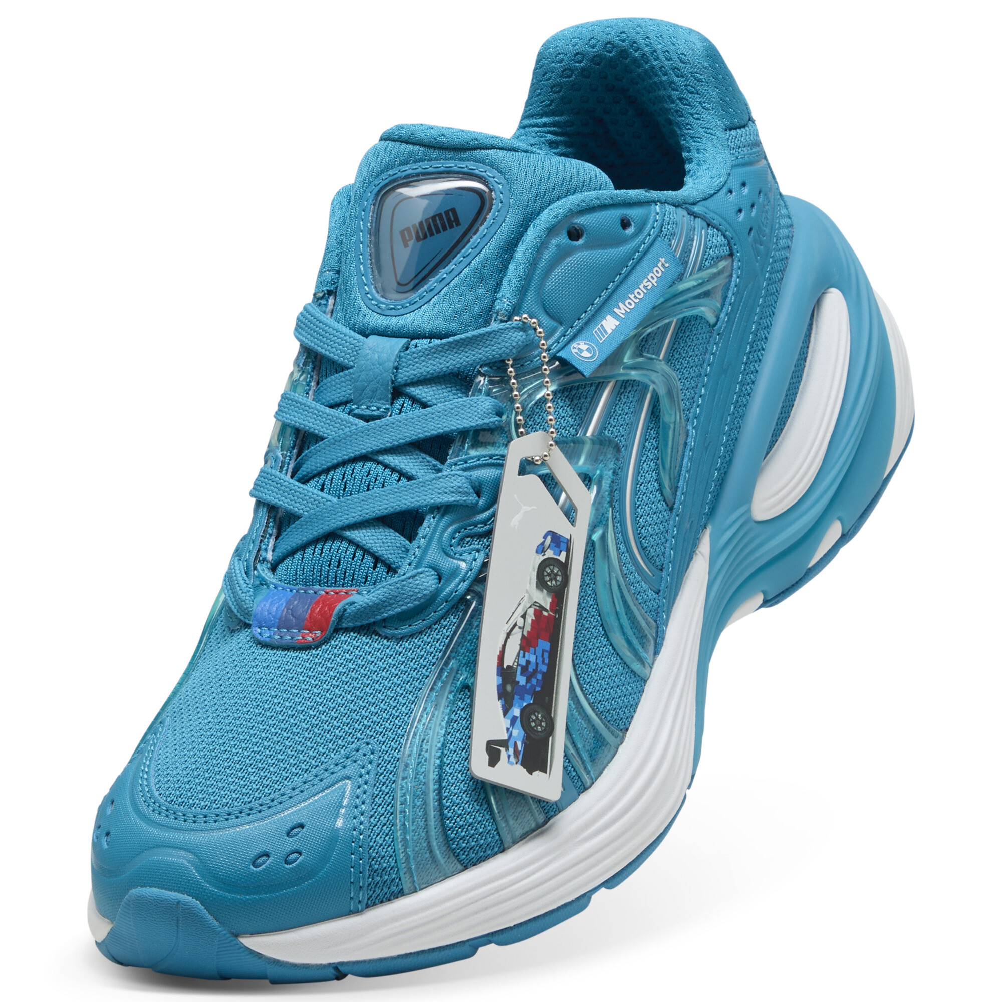 PUMA BMW M Motorsport Inverse uniseks sneakers, Blauw/Wit, Maat 37,5 thumbnail 2