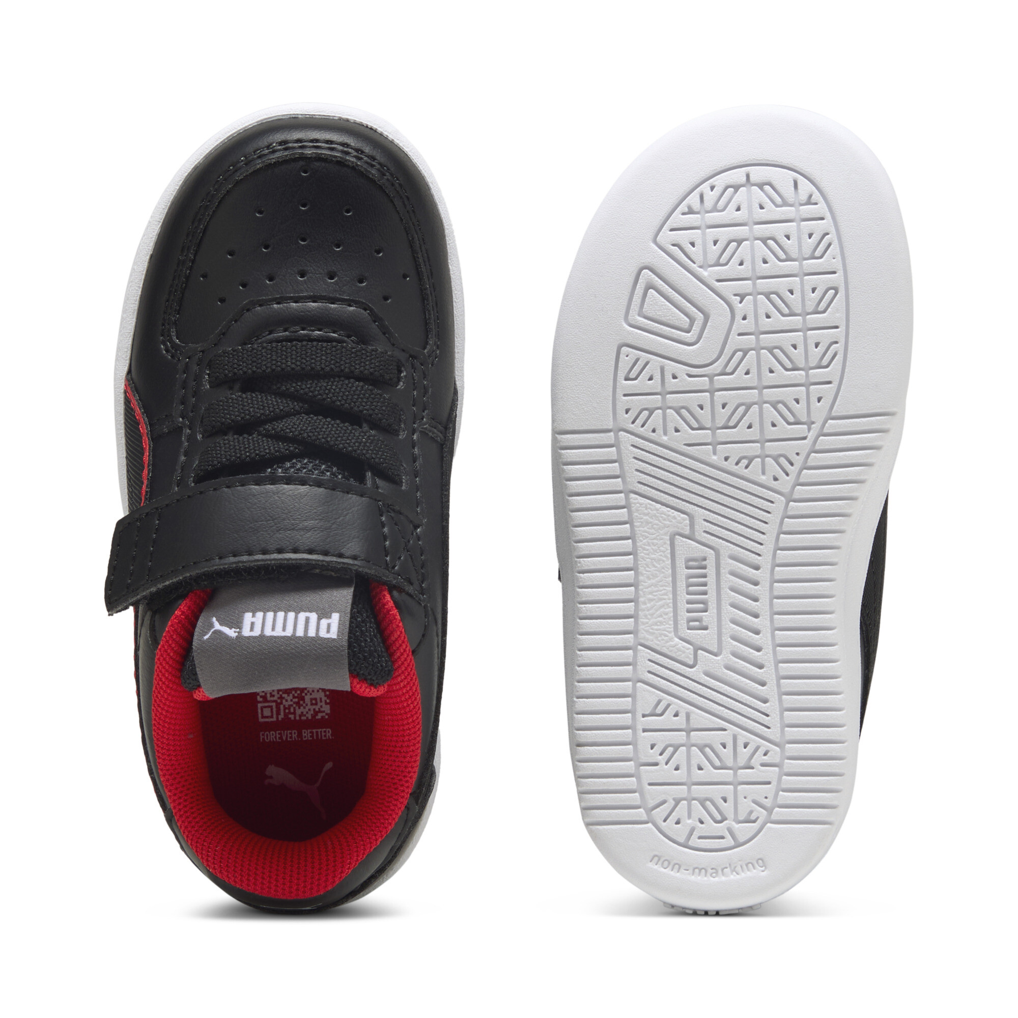 PUMA Scuderia Ferrari Caven 2.0 sneakers, Zwart/Rood, Maat 20 thumbnail 4