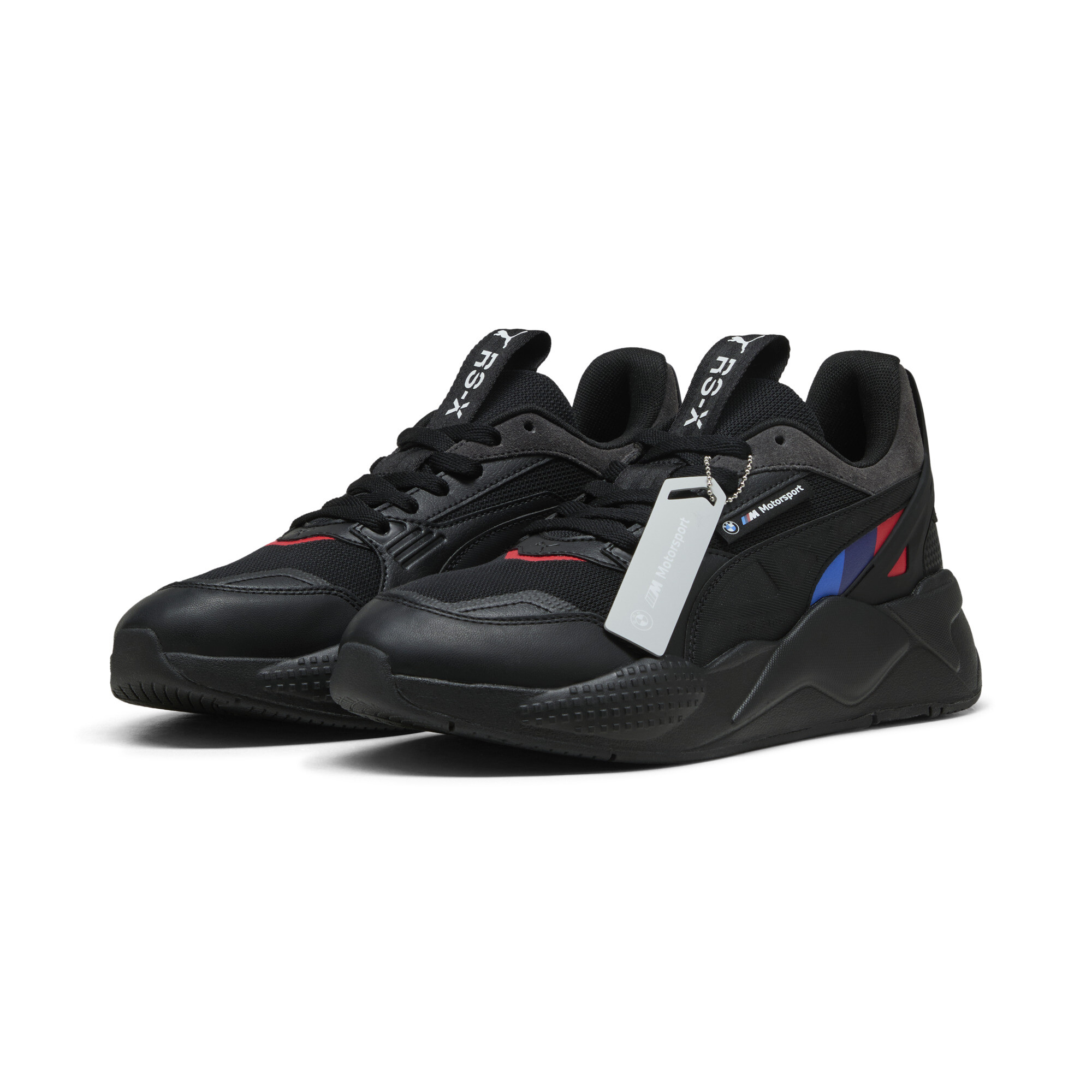PUMA BMW M Motorsport RS-X uniseks sneakers, Zwart, Maat 44,5 thumbnail 6