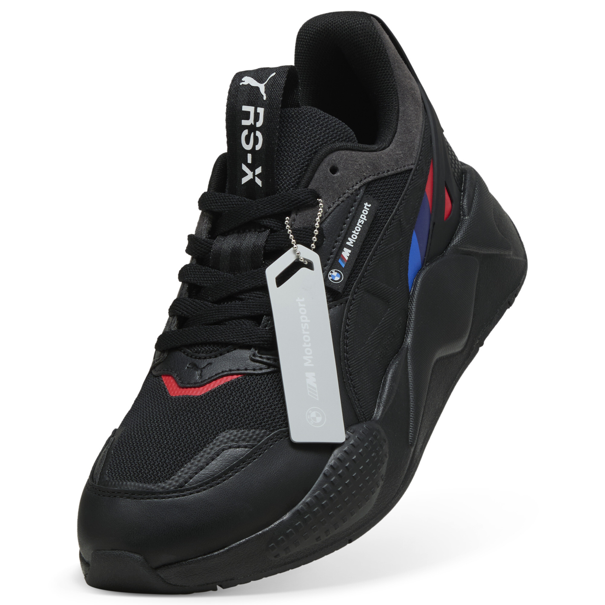 PUMA BMW M Motorsport RS-X uniseks sneakers, Zwart, Maat 44,5 thumbnail 2