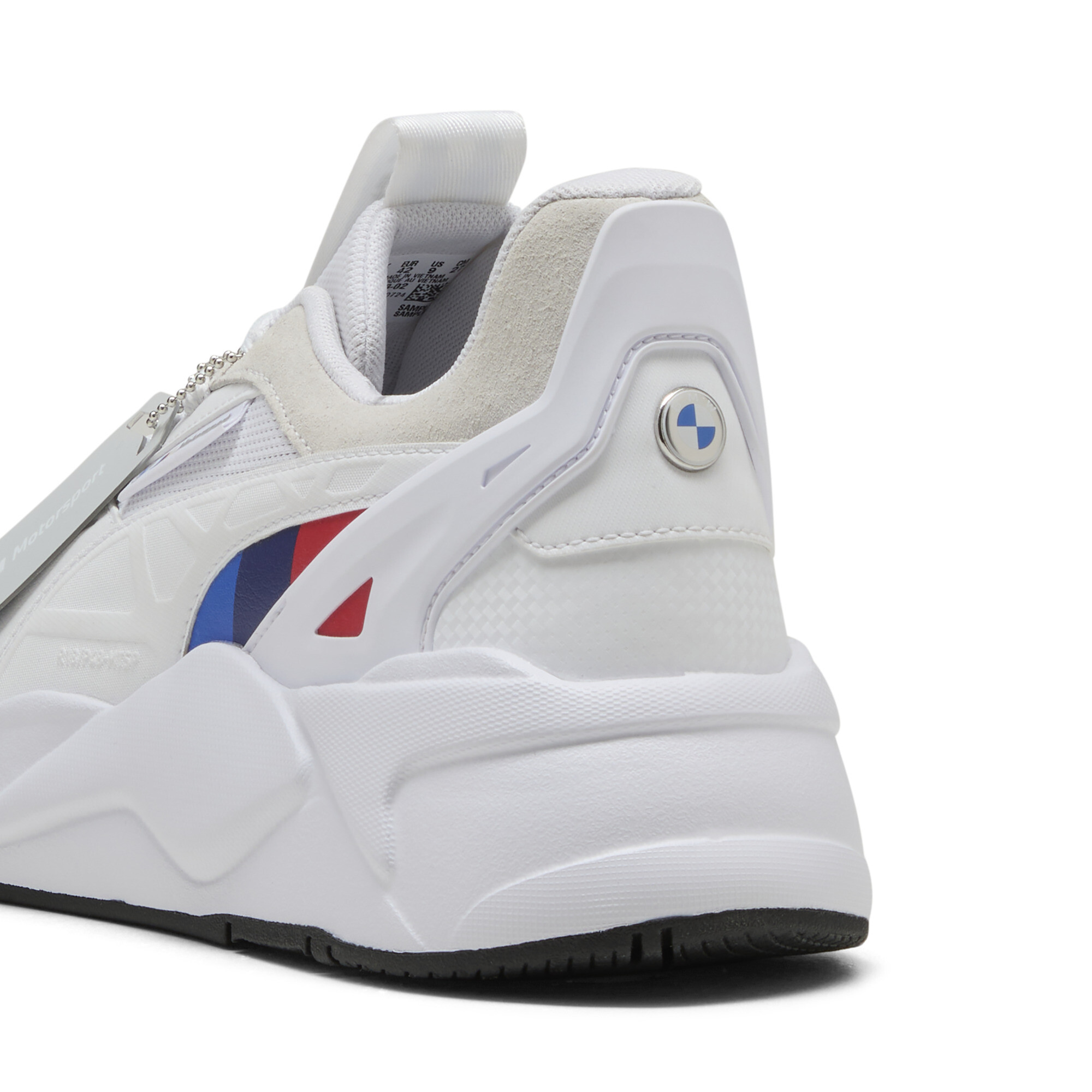 PUMA BMW M Motorsport RS-X uniseks sneakers, Wit, Maat 47 thumbnail 5