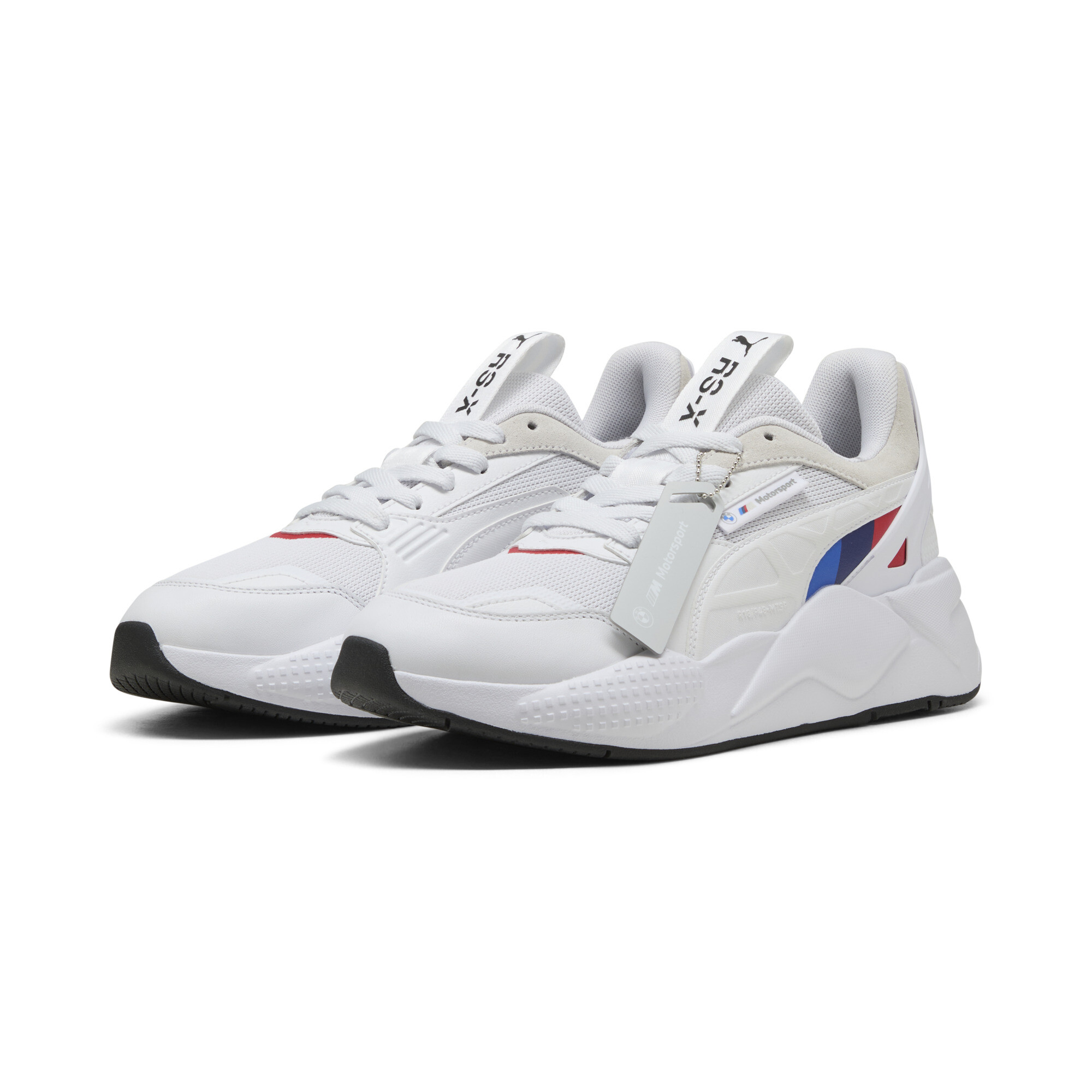PUMA BMW M Motorsport RS-X uniseks sneakers, Wit, Maat 47 thumbnail 6
