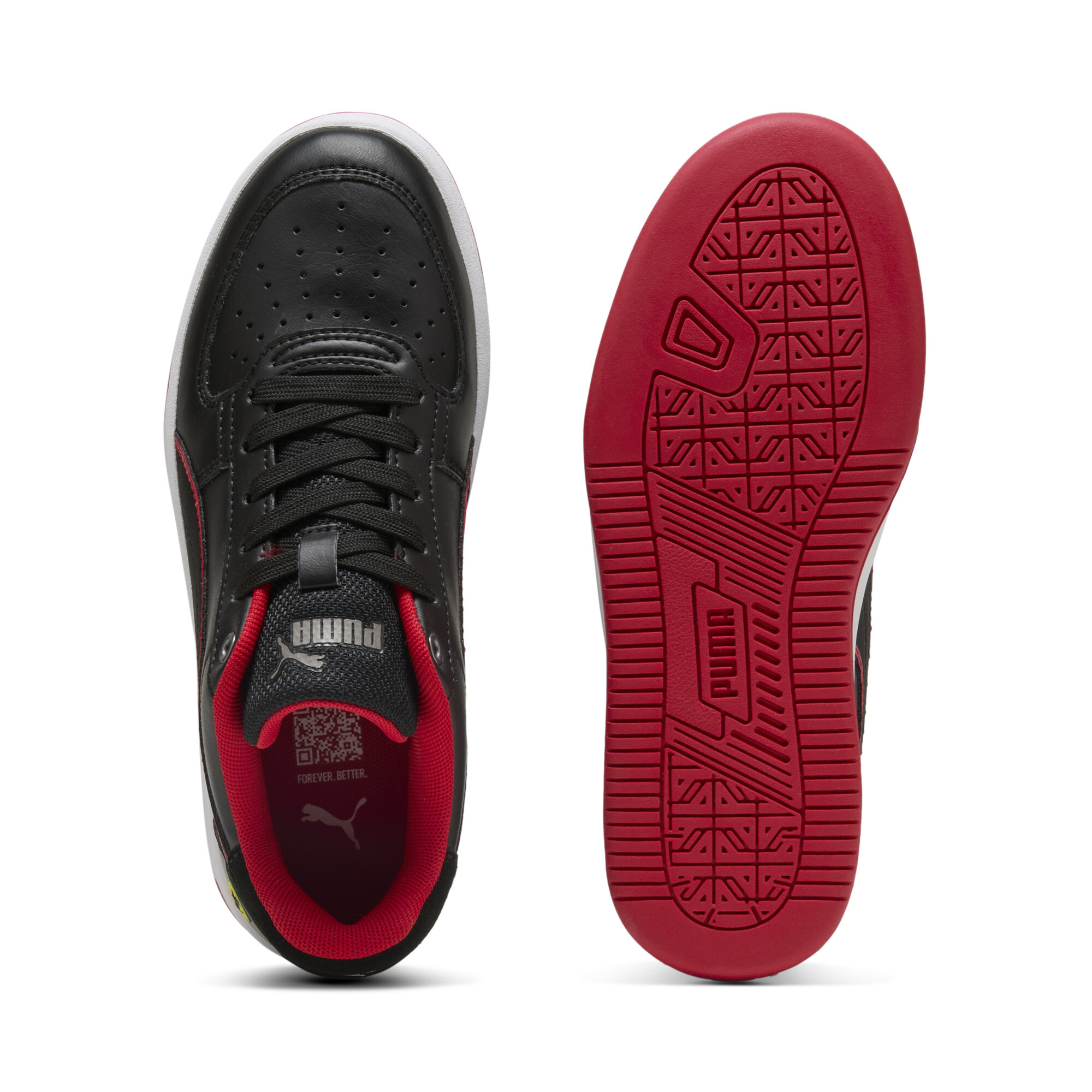 PUMA Scuderia Ferrari Caven 2.0 sneakers, Zwart/Rood, Maat 35,5 thumbnail 4