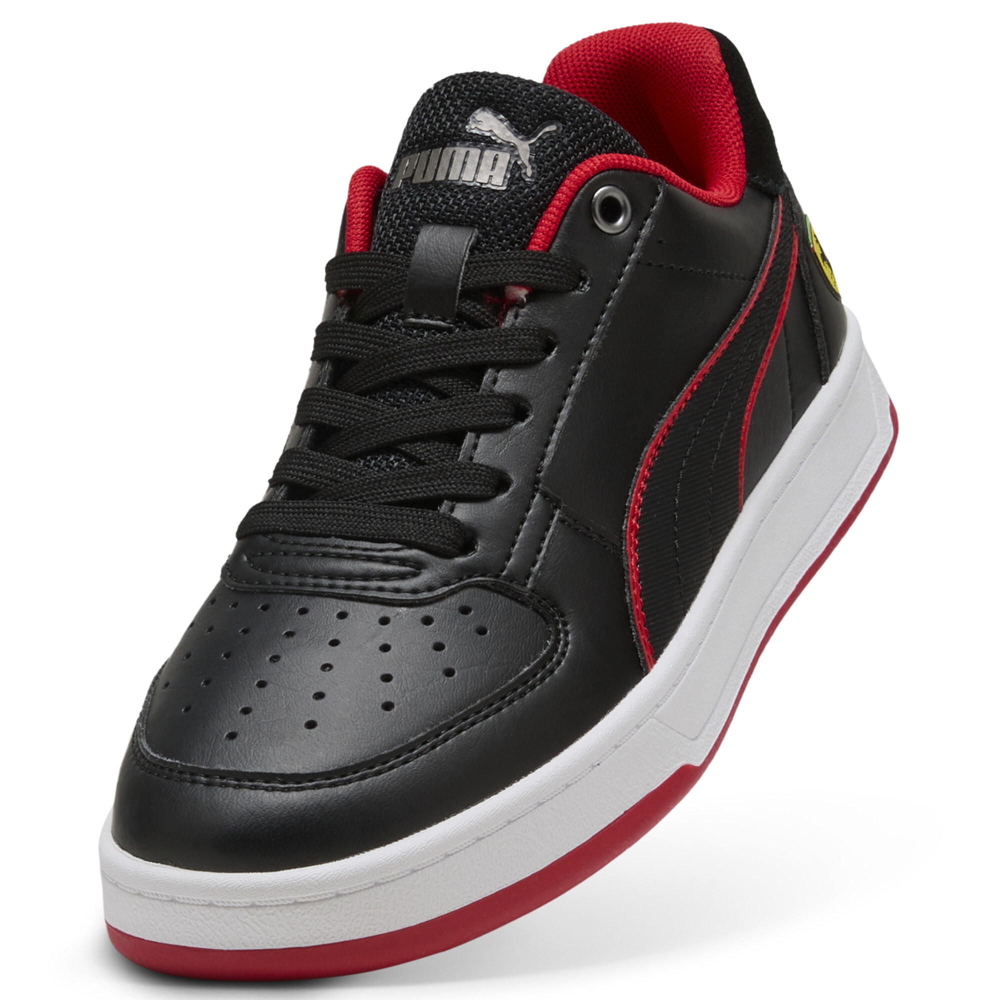 PUMA Scuderia Ferrari Caven 2.0 sneakers, Zwart/Rood, Maat 35,5 thumbnail 2
