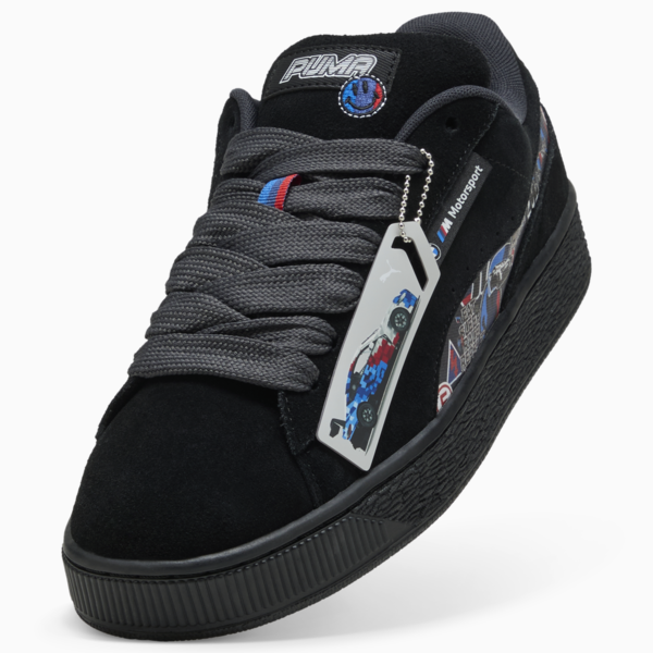 BMW M Motorsport Suede XL Sticker Sneakers Unisex, PUMA Black, large-ZAF