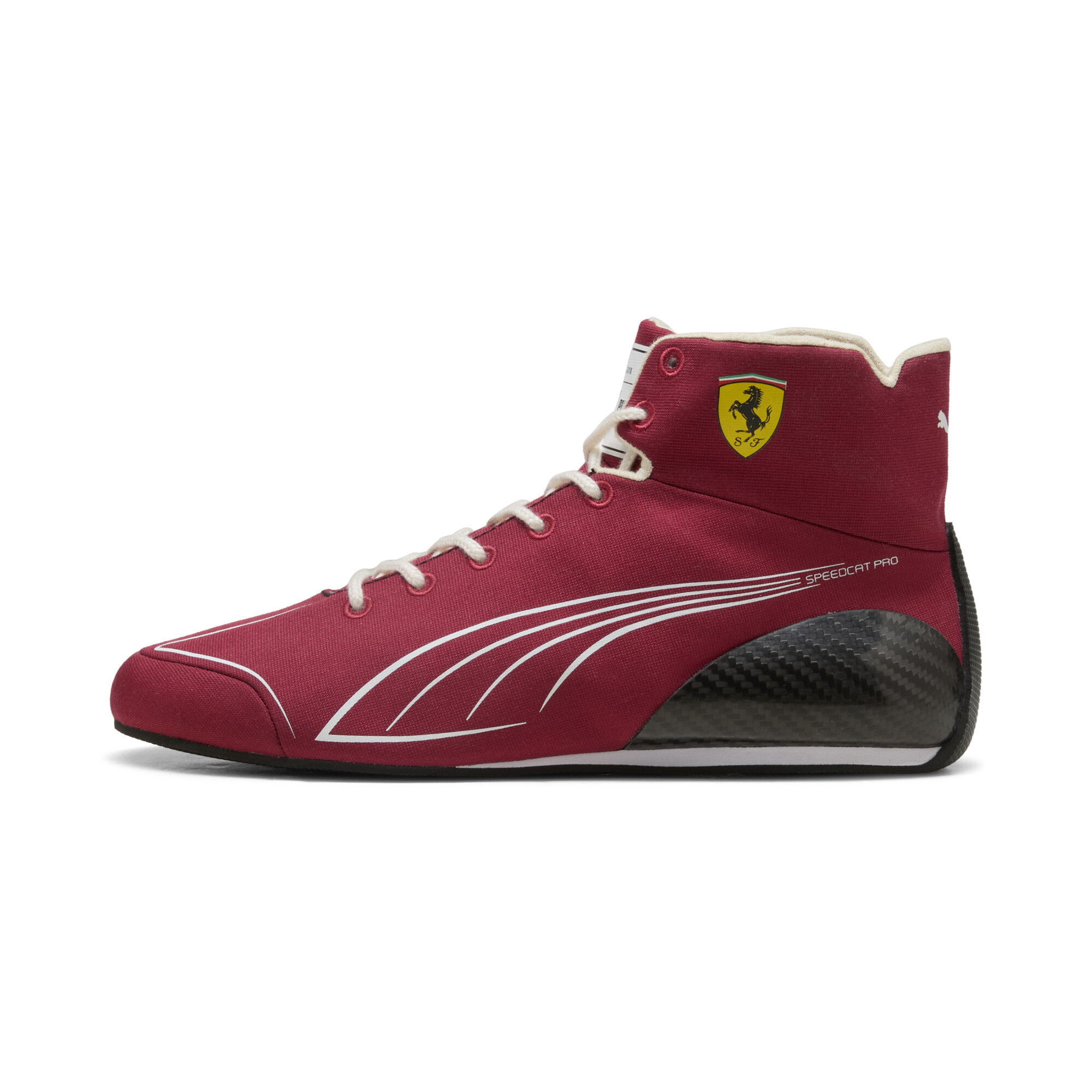 PUMA Scuderia Ferrari Speedcat Pro Lewis Hamilton Replica Motorsport Shoes Men in Burnt Red/White - 309051_01