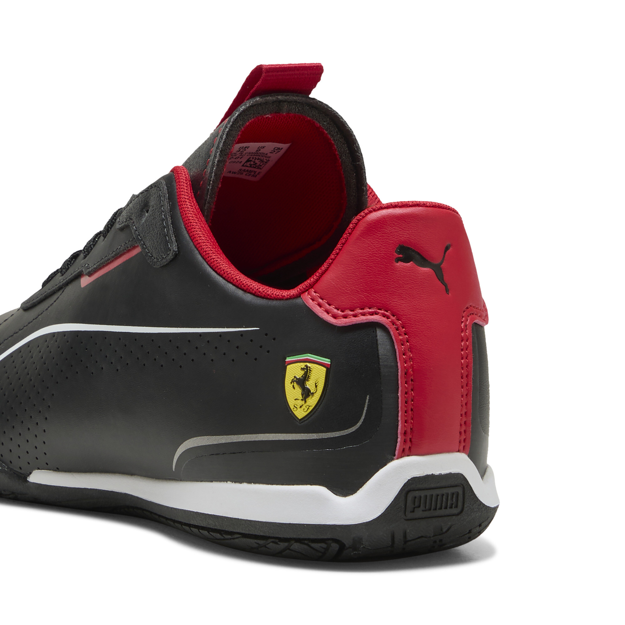 PUMA Scuderia Ferrari Neo Cat 3.0 uniseks sneakers, Zwart/Rood, Maat 44 thumbnail 5