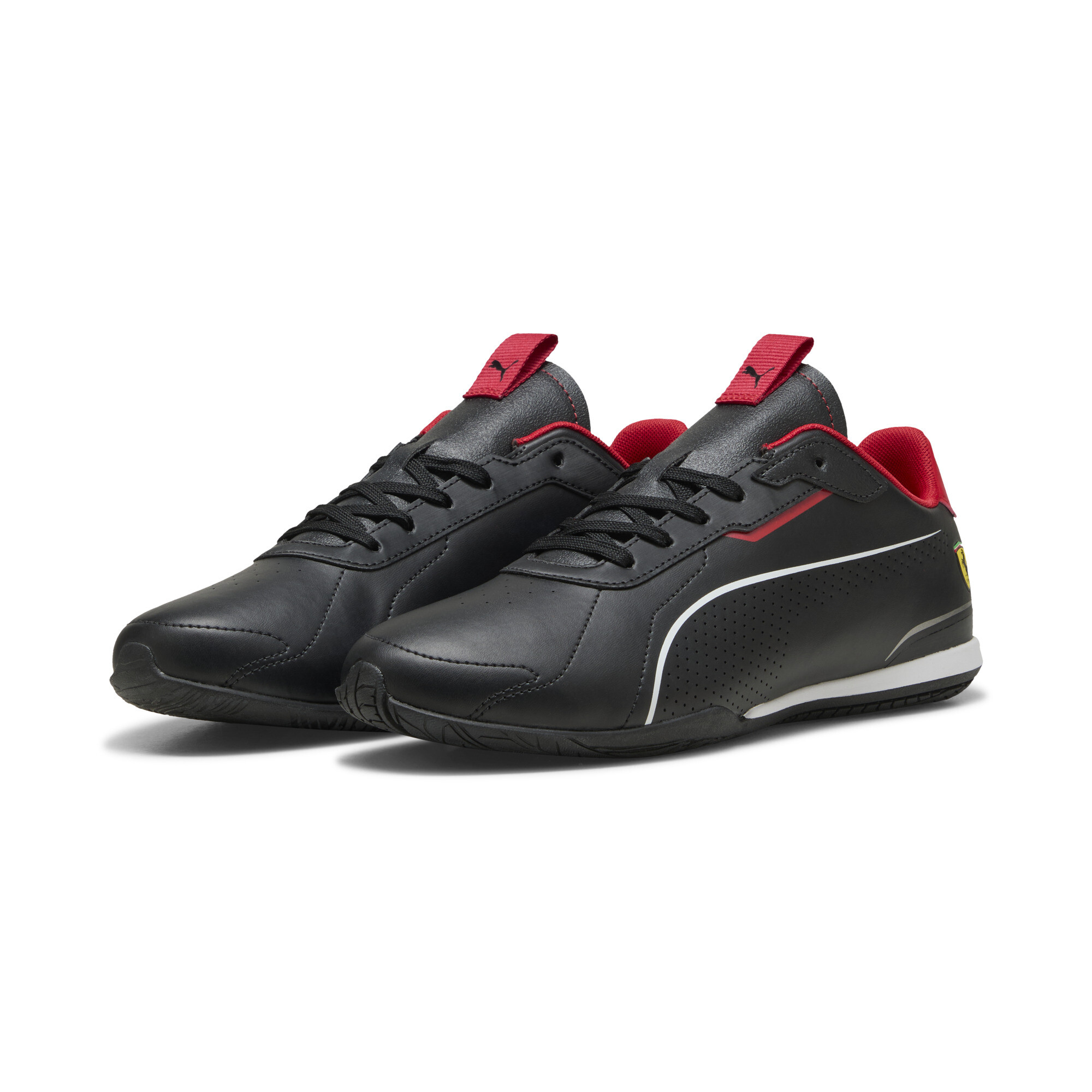 PUMA Scuderia Ferrari Neo Cat 3.0 uniseks sneakers, Zwart/Rood, Maat 44 thumbnail 6