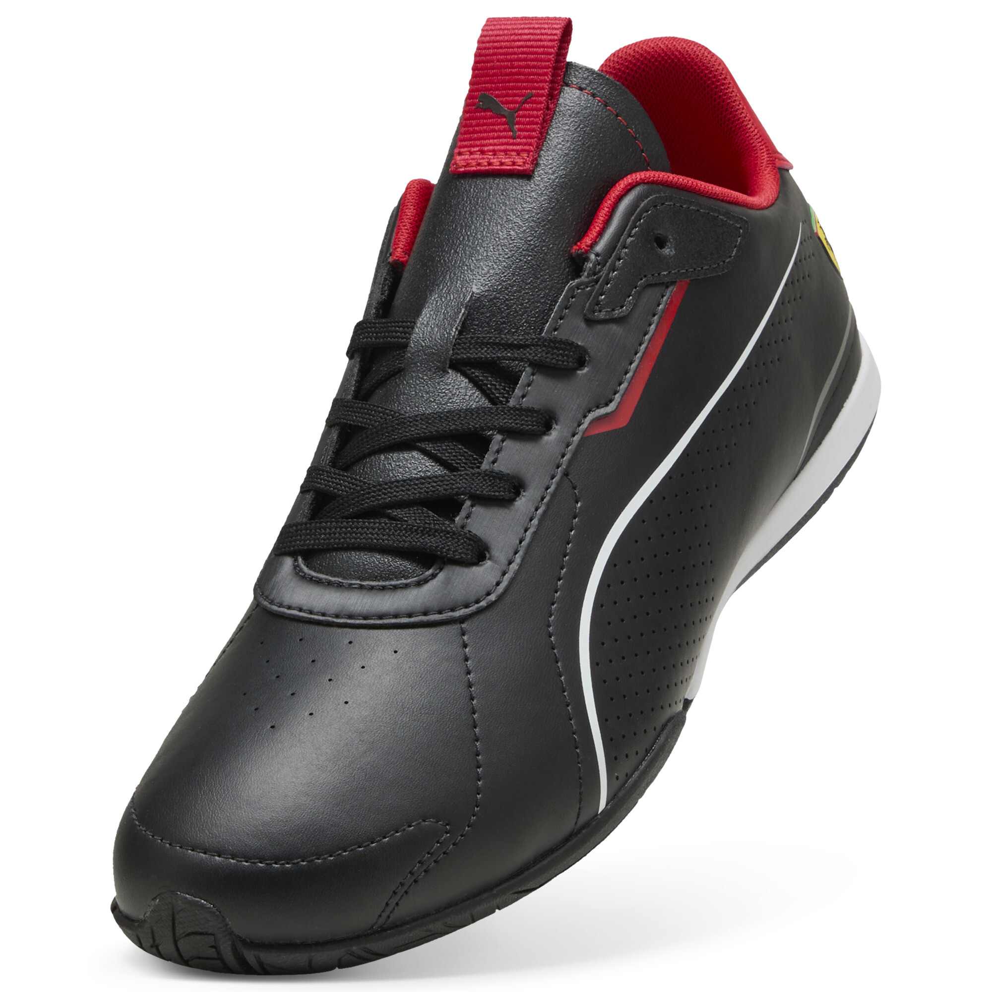 PUMA Scuderia Ferrari Neo Cat 3.0 uniseks sneakers, Zwart/Rood, Maat 44 thumbnail 2