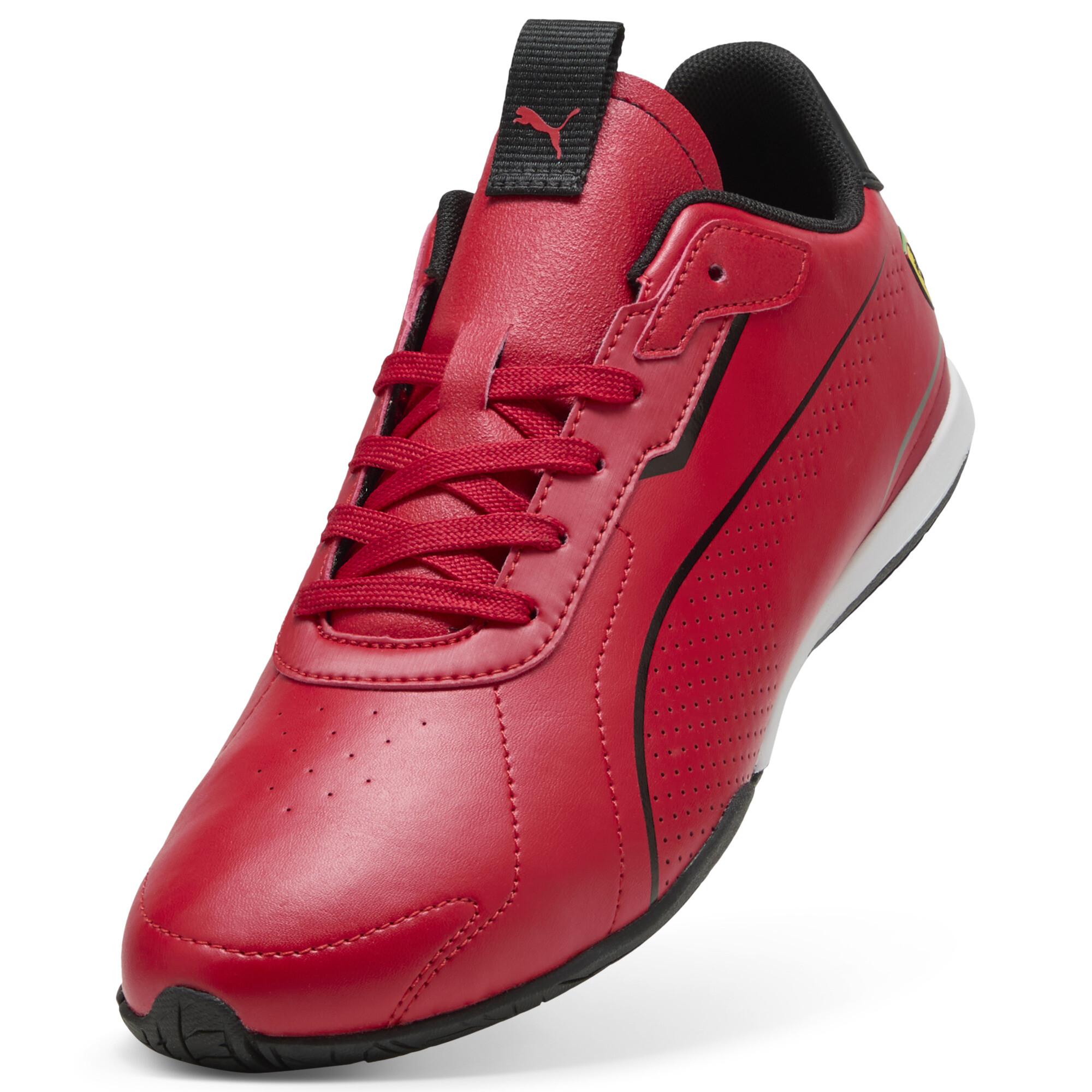 PUMA Scuderia Ferrari Neo Cat 3.0 uniseks sneakers, Zwart/Rood, Maat 42,5 thumbnail 2