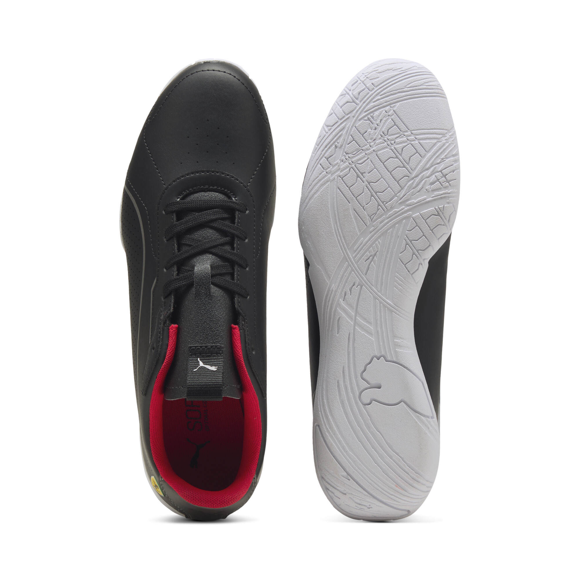 PUMA Scuderia Ferrari Neo Cat 3.0 uniseks sneakers, Zwart/Zilver, Maat 40,5 thumbnail 4