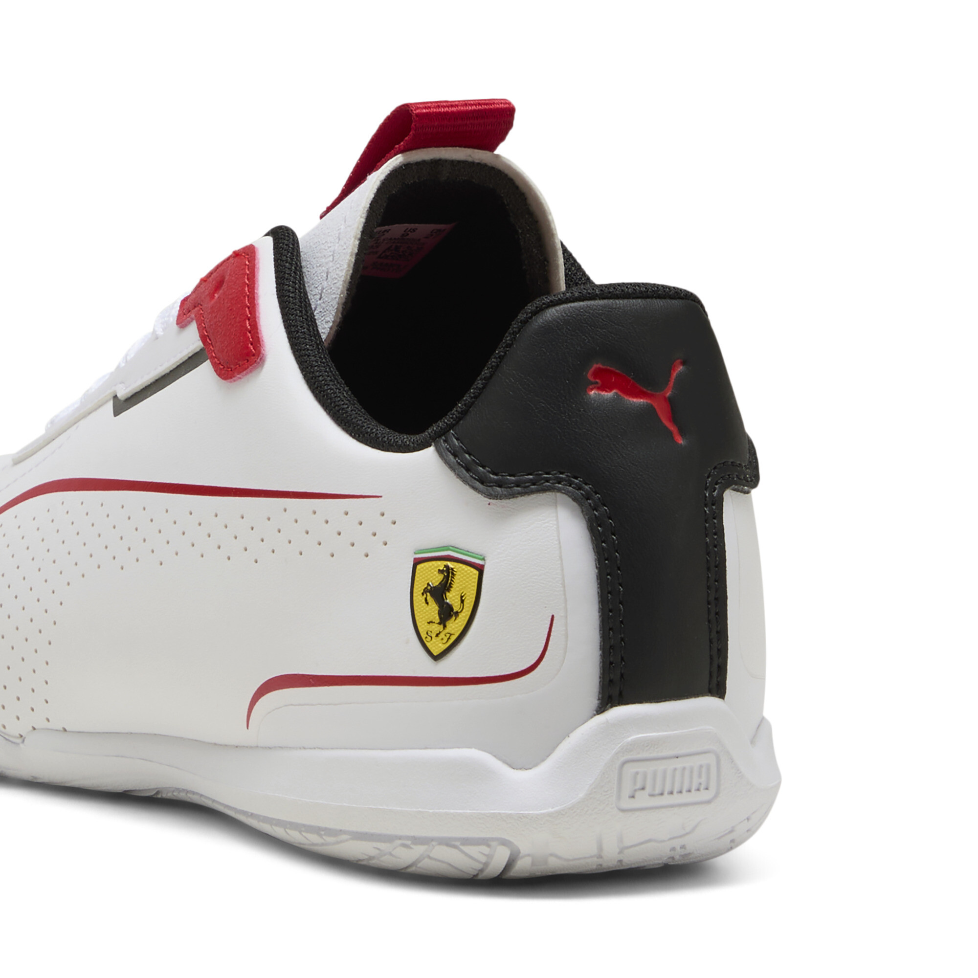 PUMA Scuderia Ferrari Neo Cat 3.0 uniseks sneakers, Zwart/Wit, Maat 40 thumbnail 5