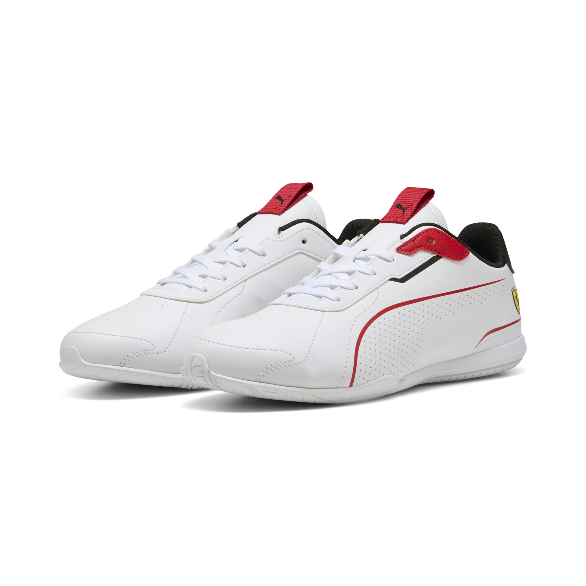 PUMA Scuderia Ferrari Neo Cat 3.0 uniseks sneakers, Zwart/Wit, Maat 40 thumbnail 6