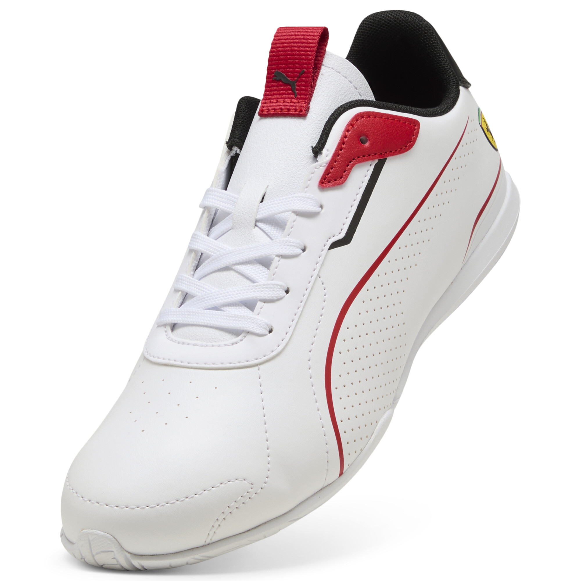 PUMA Scuderia Ferrari Neo Cat 3.0 uniseks sneakers, Zwart/Wit, Maat 40 thumbnail 2