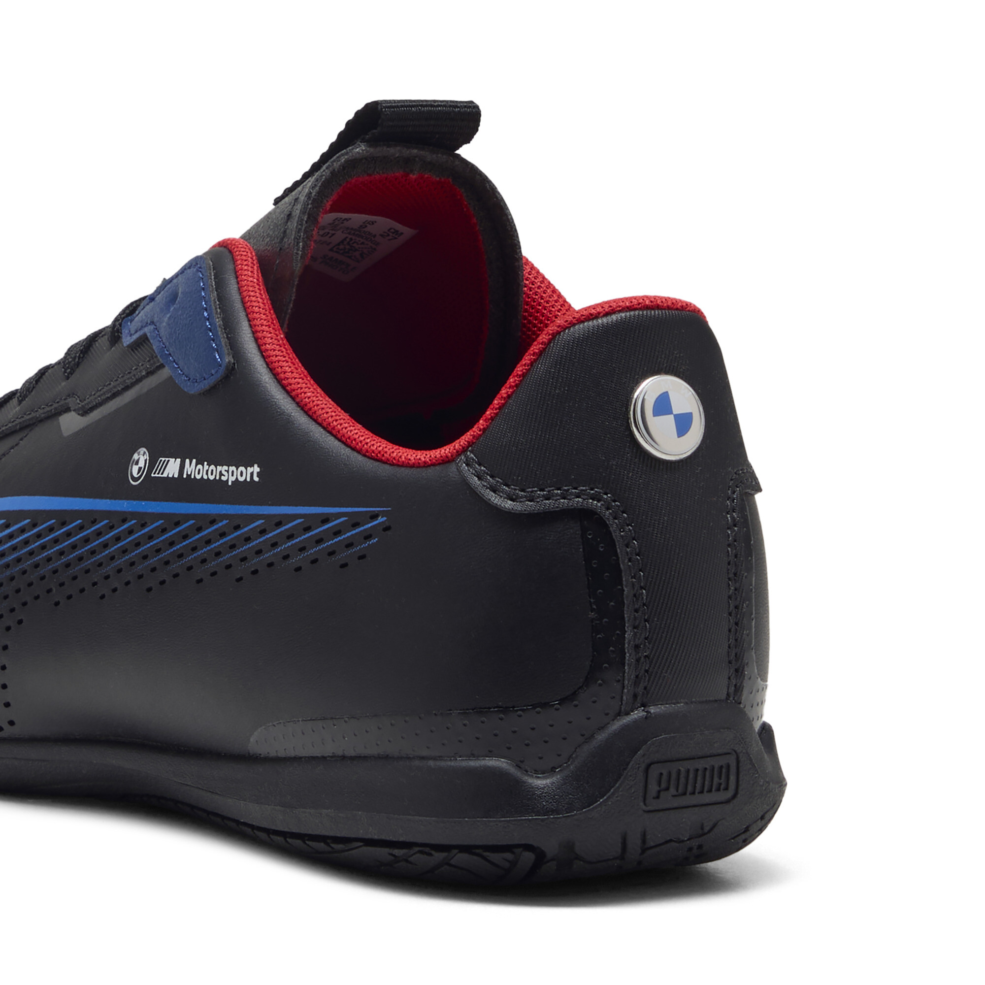 PUMA BMW M Motorsport Neo Cat 3.0 uniseks sneakers, Zwart/Rood, Maat 45 thumbnail 5