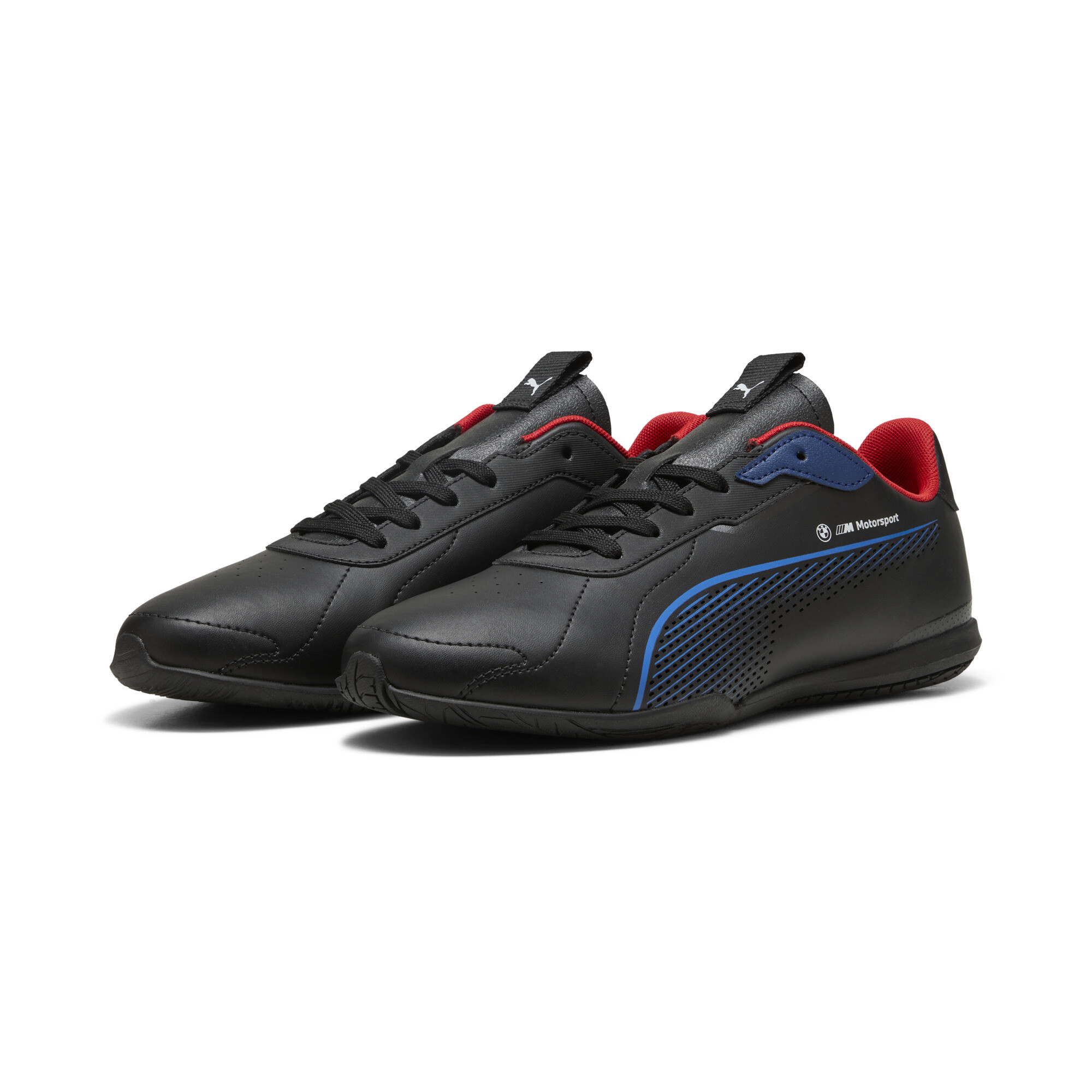 PUMA BMW M Motorsport Neo Cat 3.0 uniseks sneakers, Zwart/Rood, Maat 45 thumbnail 6