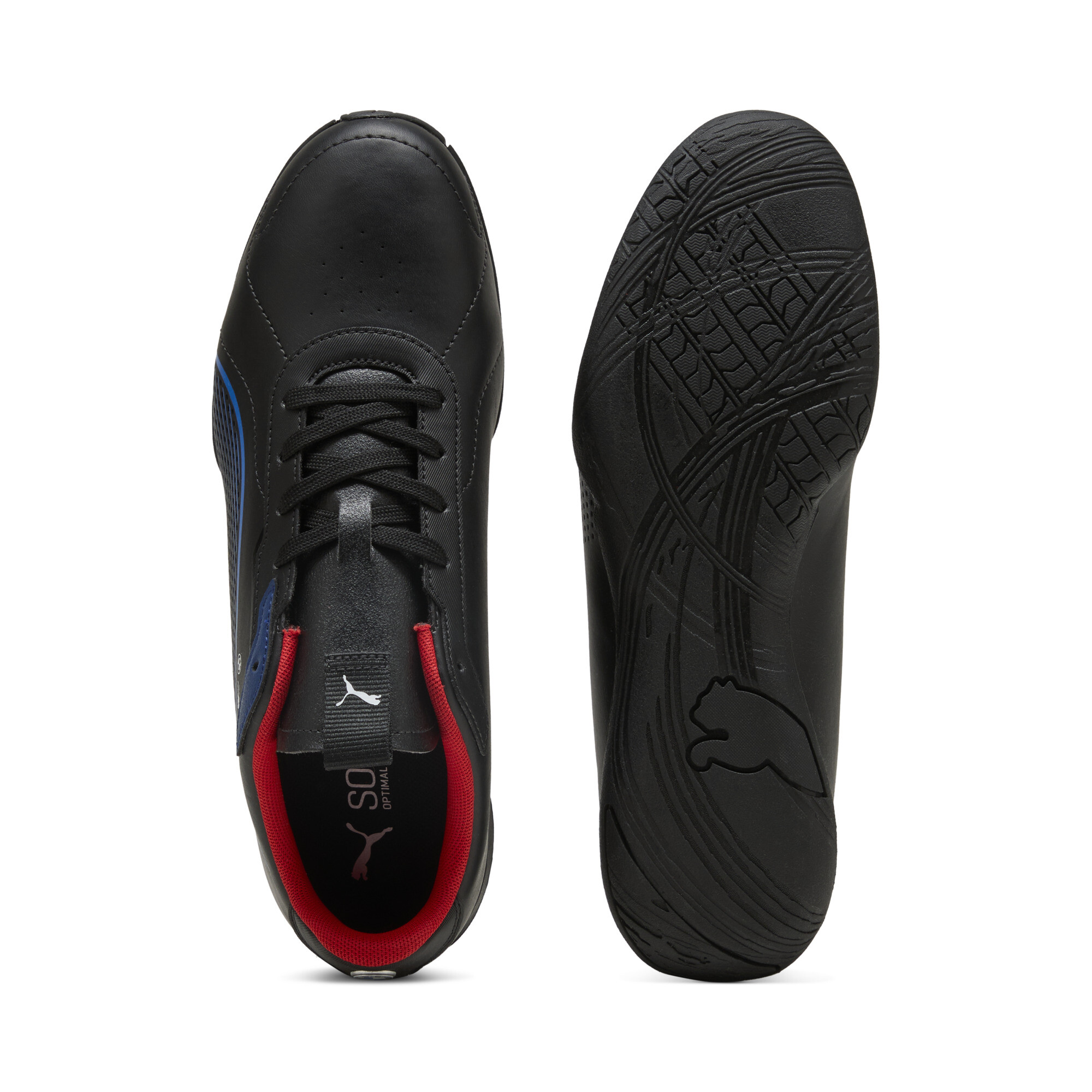 PUMA BMW M Motorsport Neo Cat 3.0 uniseks sneakers, Zwart/Rood, Maat 45 thumbnail 4