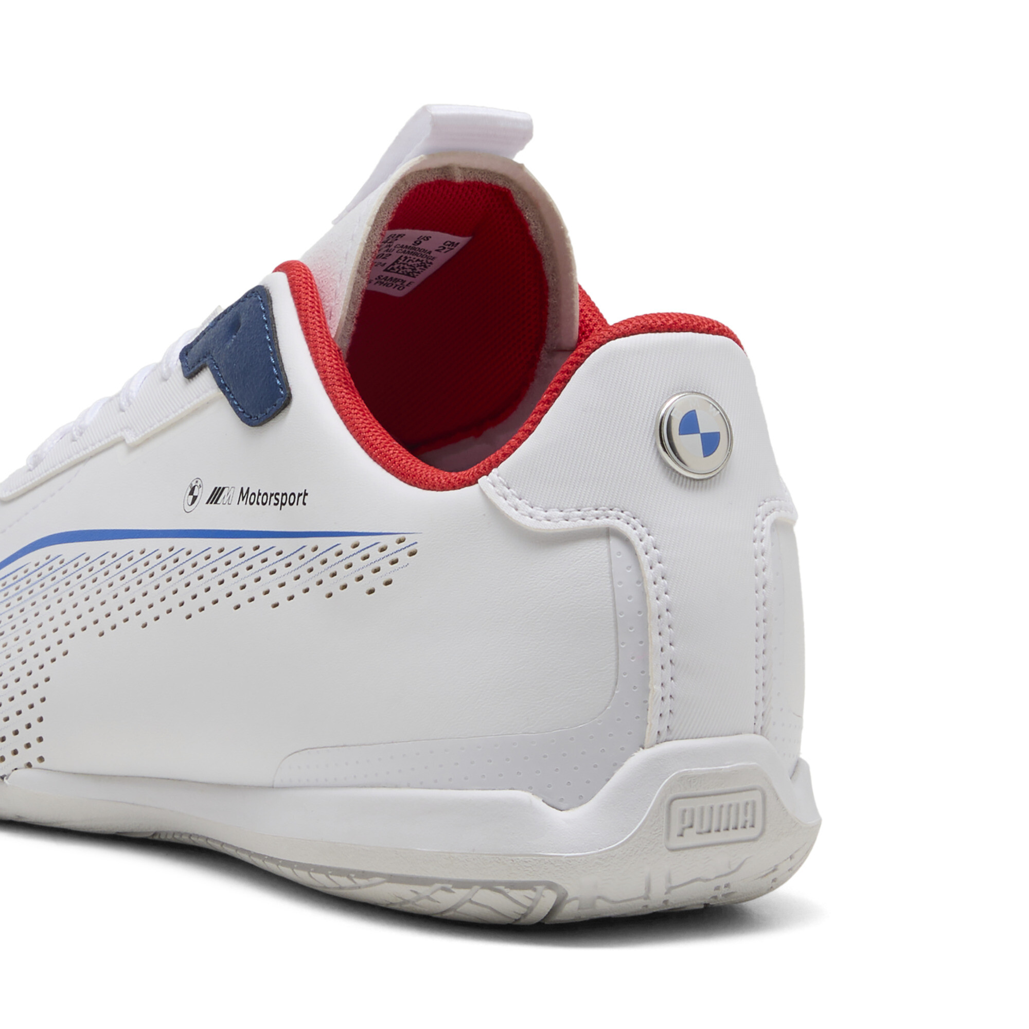 PUMA BMW M Motorsport Neo Cat 3.0 uniseks sneakers, Rood/Wit, Maat 38,5 thumbnail 5