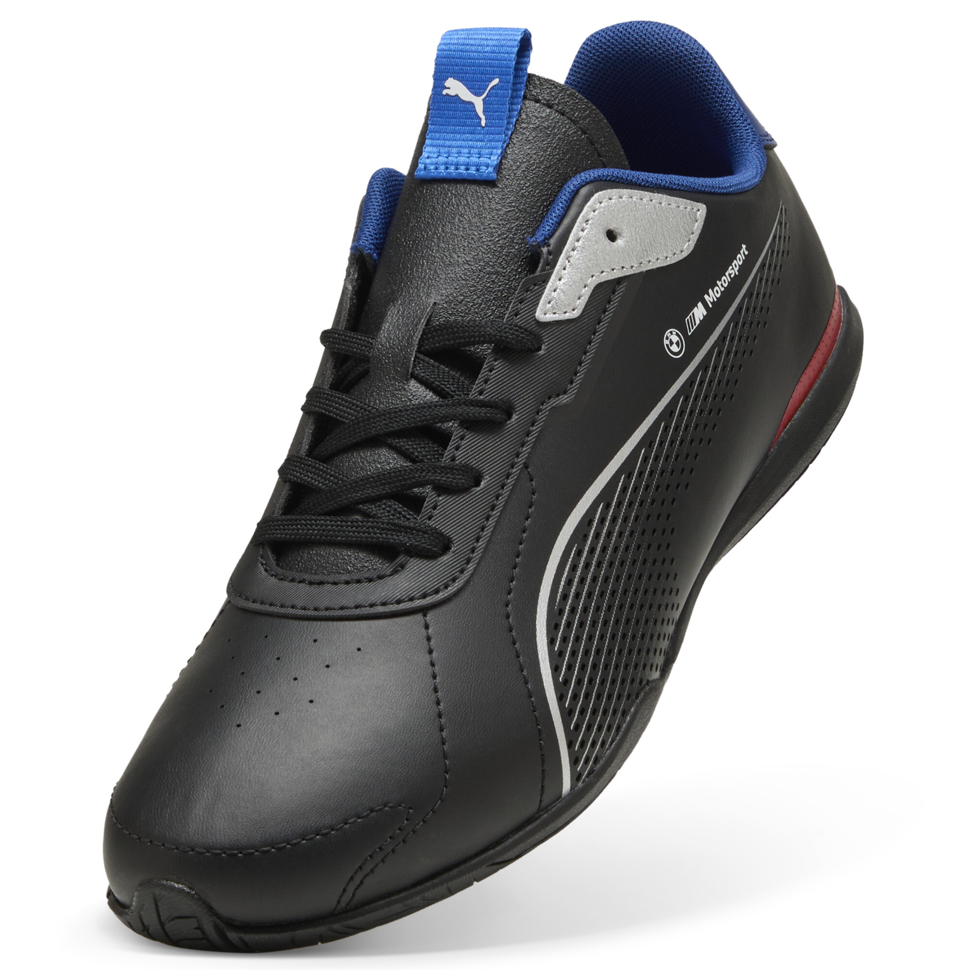 PUMA BMW M Motorsport Neo Cat 3.0 uniseks sneakers, Zwart/Zilver, Maat 45 thumbnail 2