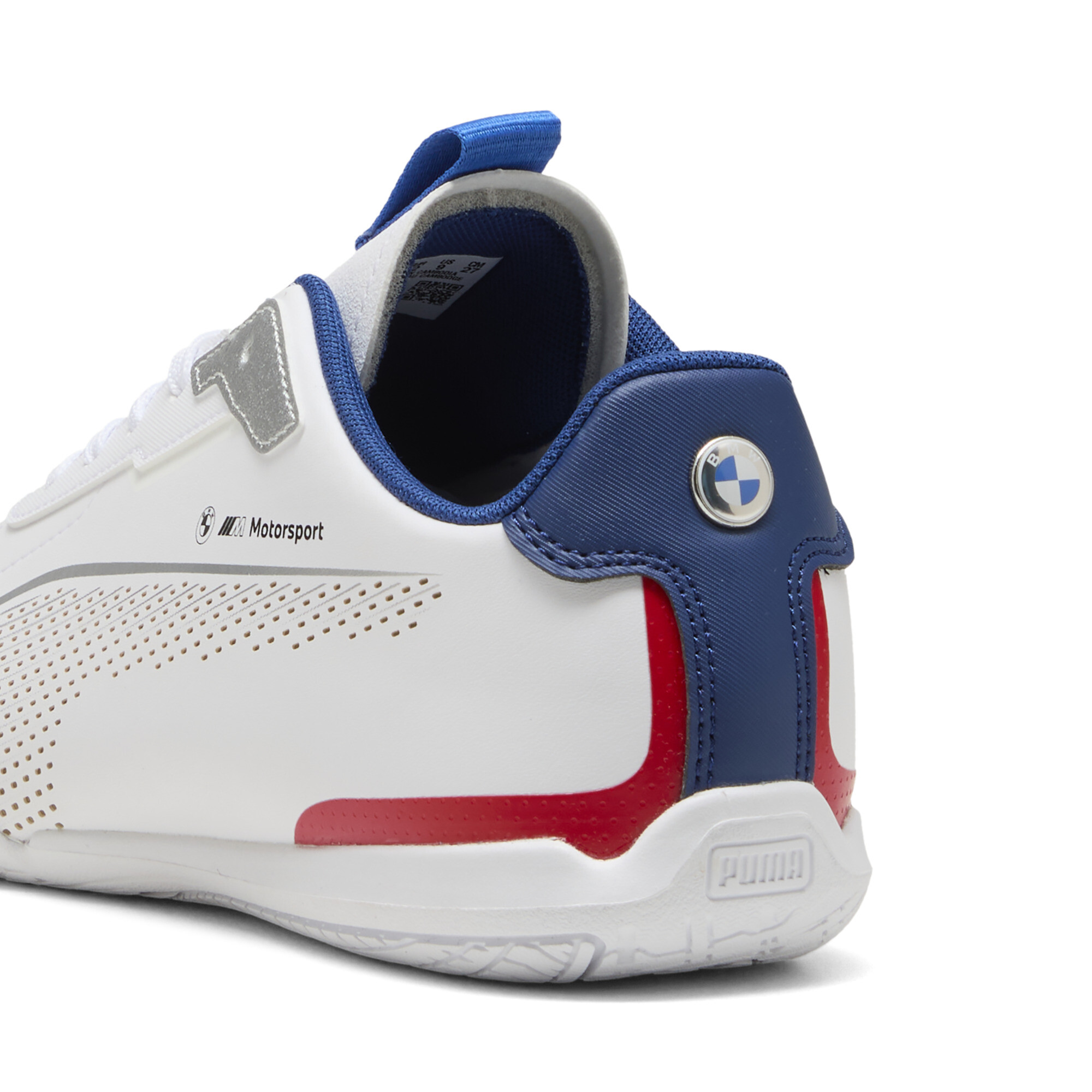 PUMA BMW M Motorsport Neo Cat 3.0 uniseks sneakers, Wit/Zilver, Maat 44 thumbnail 5